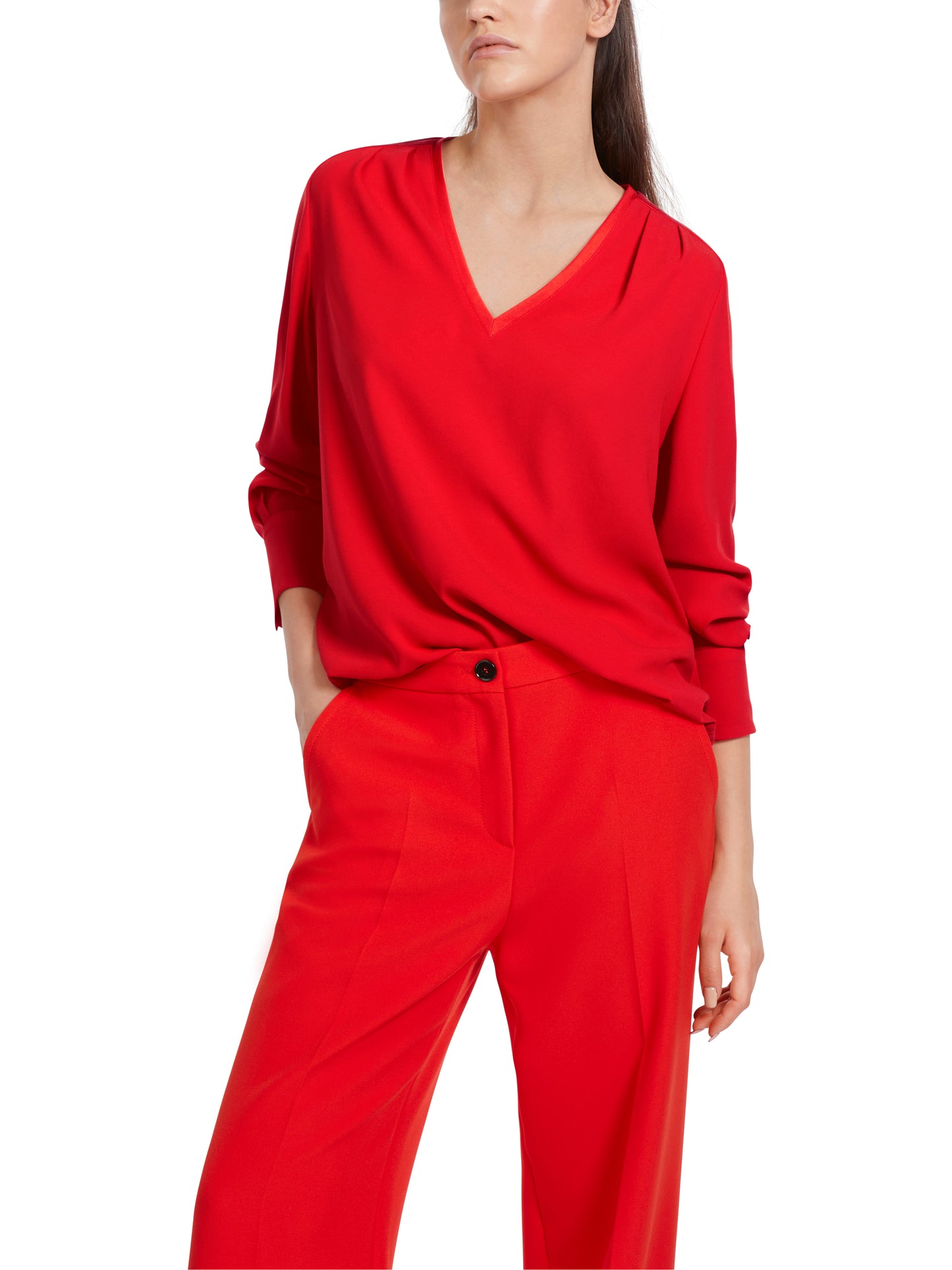 Marc Cain Collections Fire Red Blouse