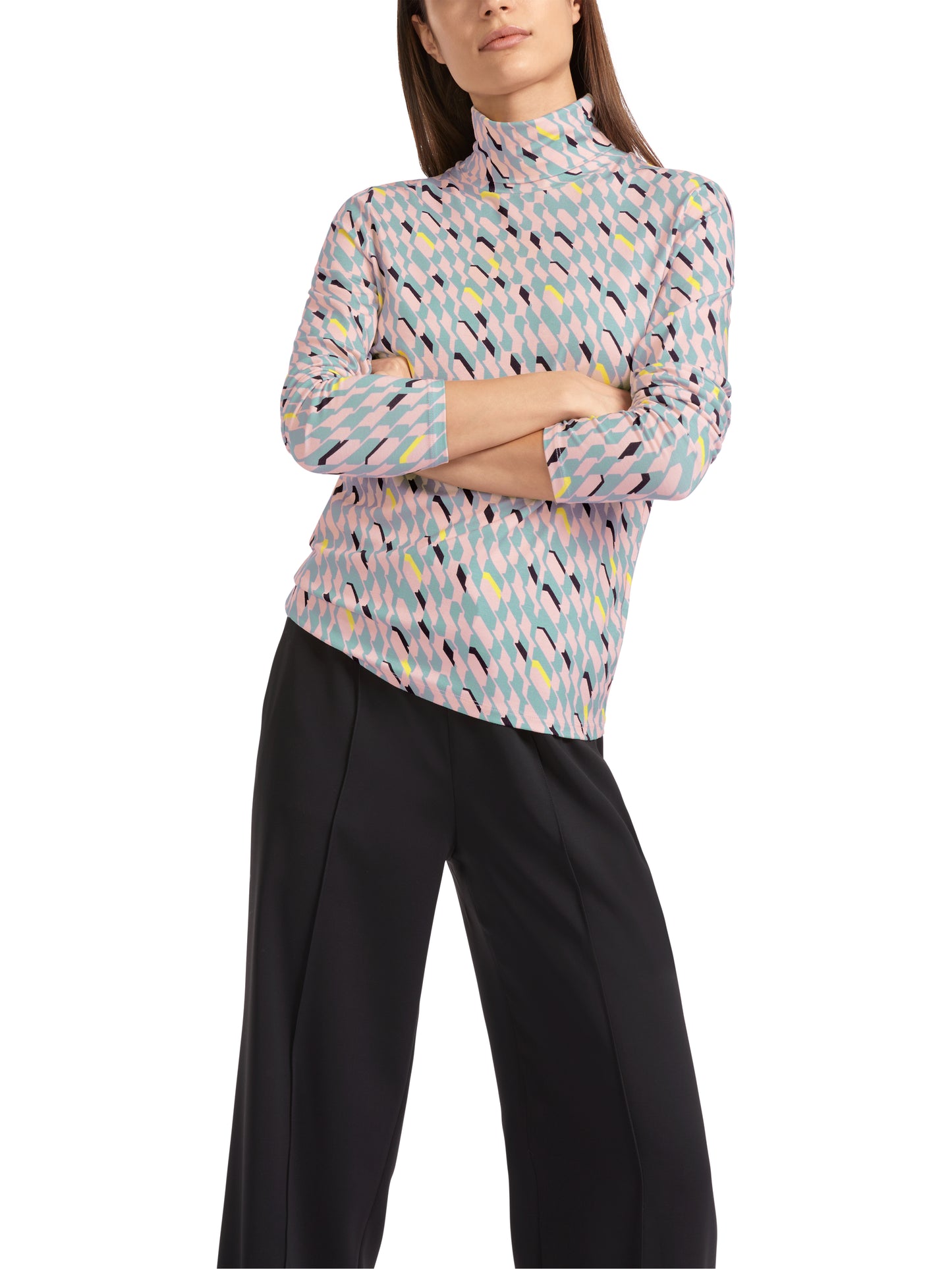 Marc Cain Collections Geometric High Neck Top