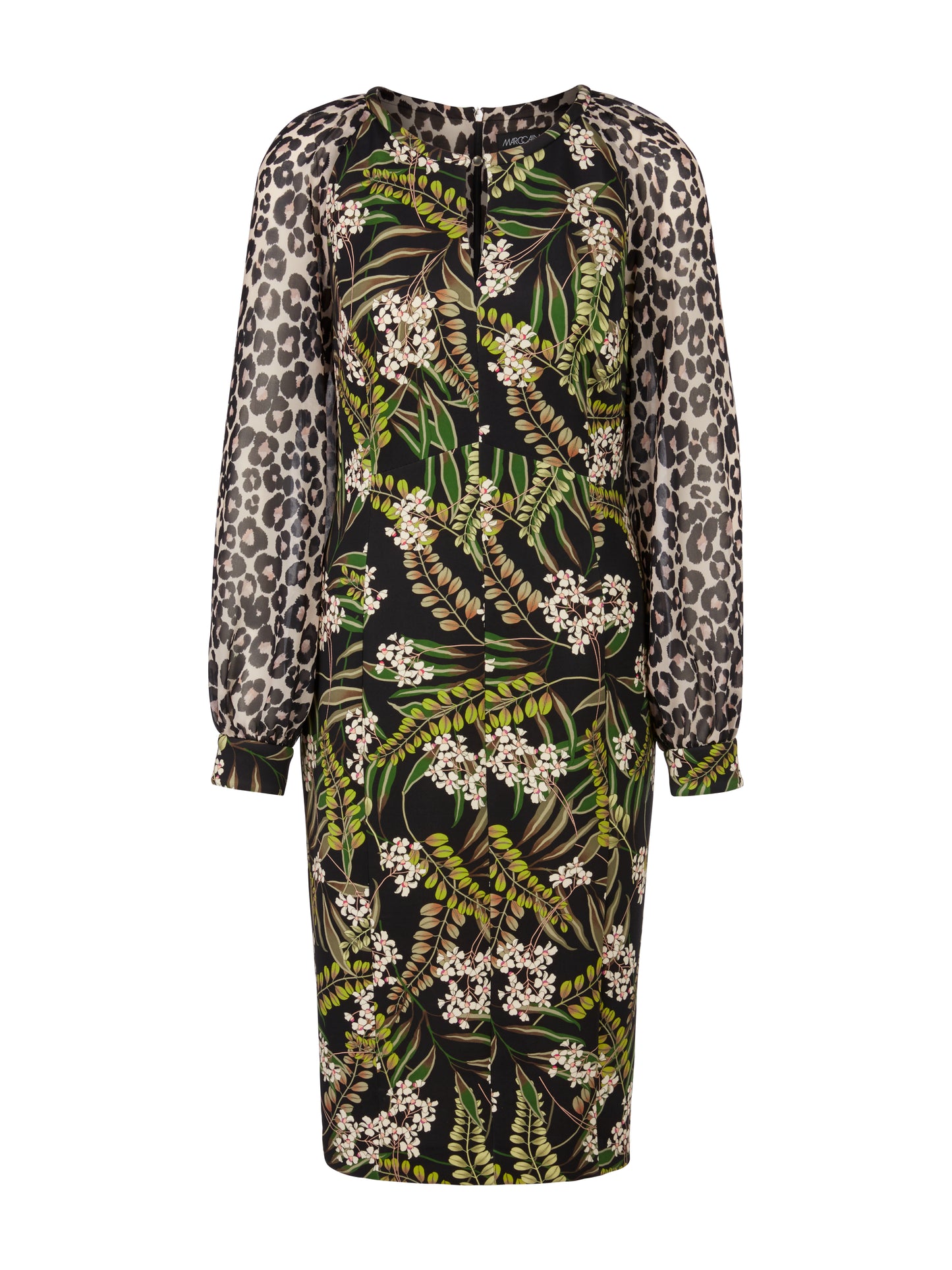 Marc Cain Collections Leaf Print Dress