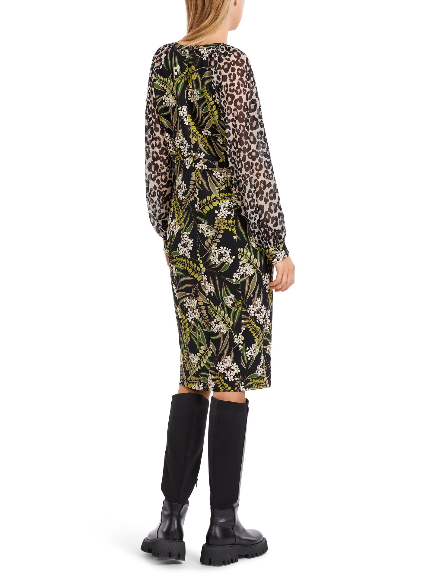 Marc Cain Collections Leaf Print Dress