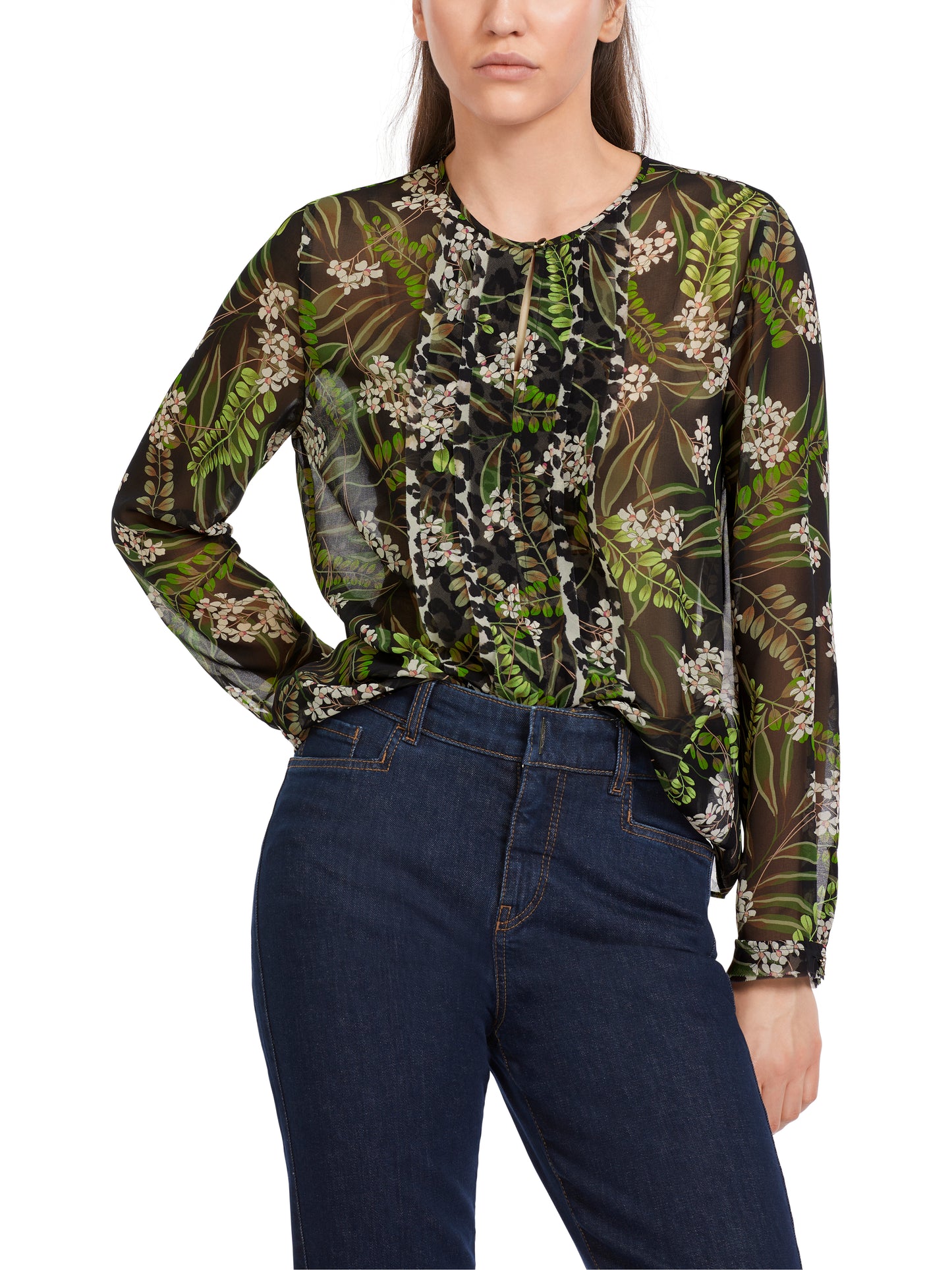 Marc Cain Collections Leaf Print Blouse