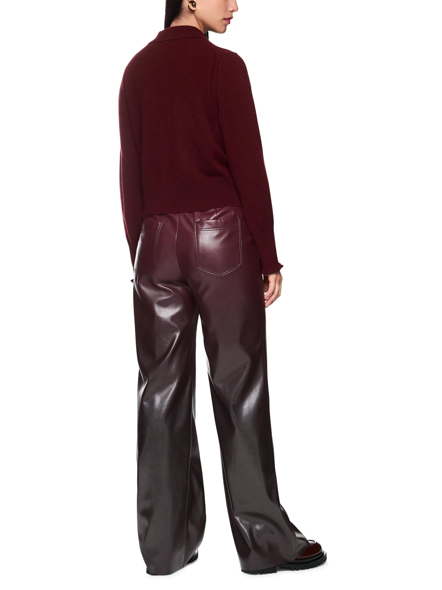 Marc Cain Pleather Trousers ZC8136J25
