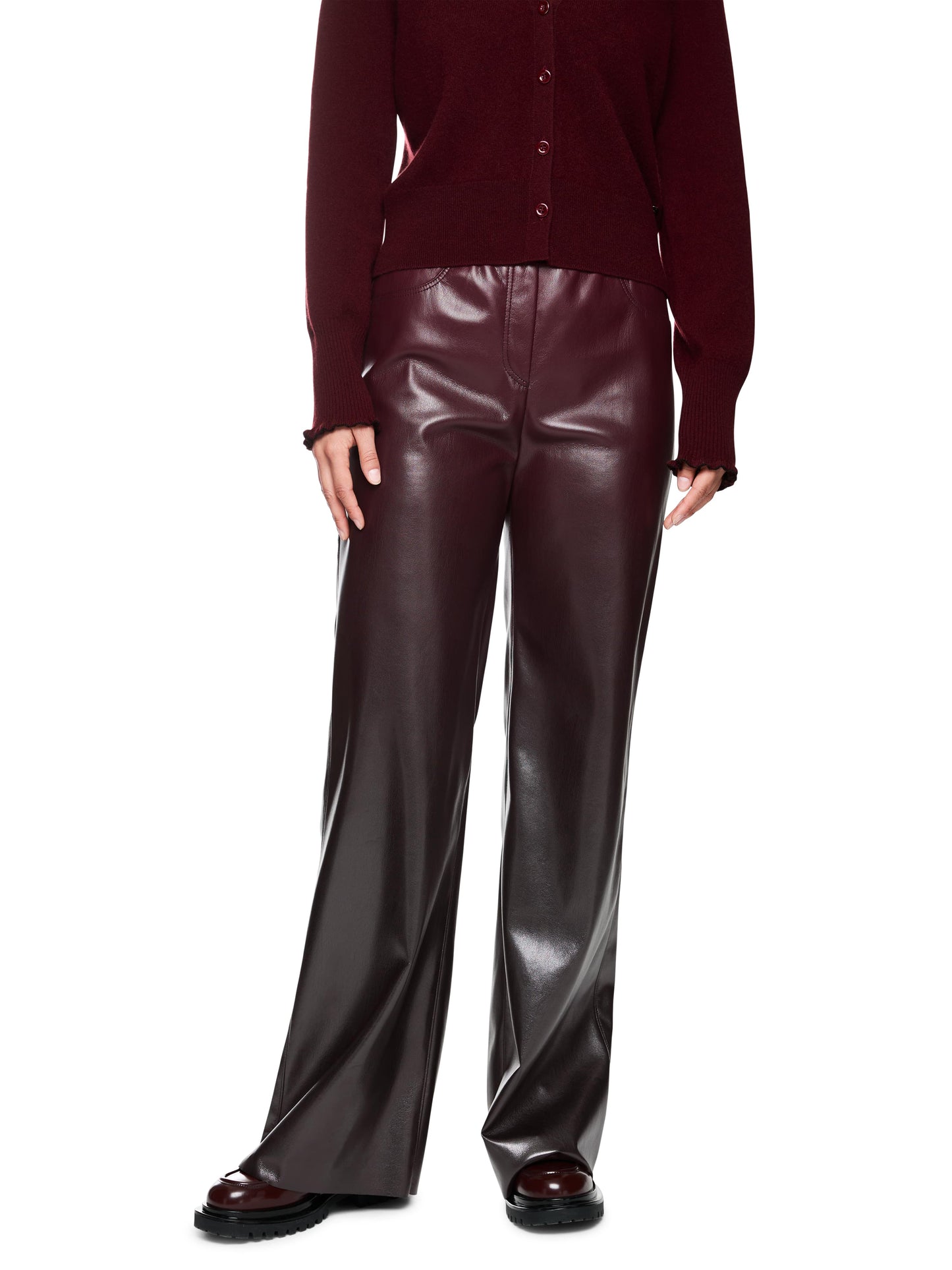 Marc Cain Pleather Trousers ZC8136J25