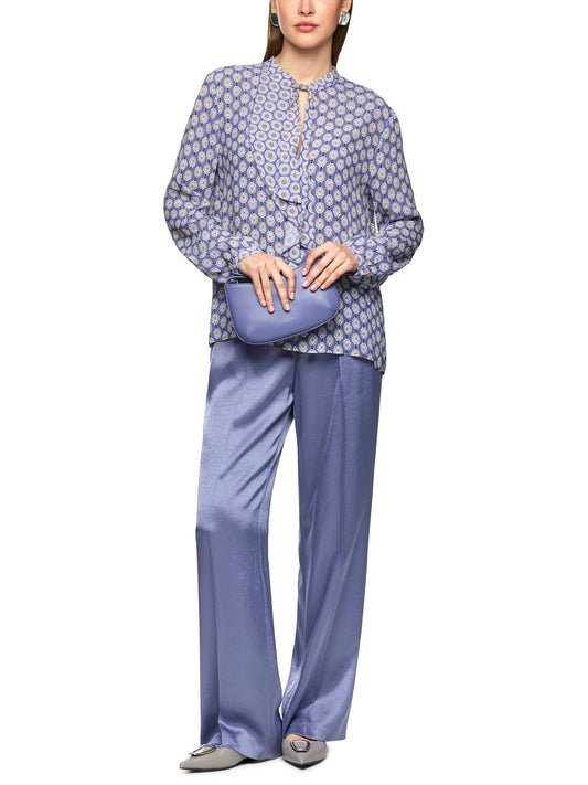 Marc Cain Tie Neck Print Blouse ZC5106W16