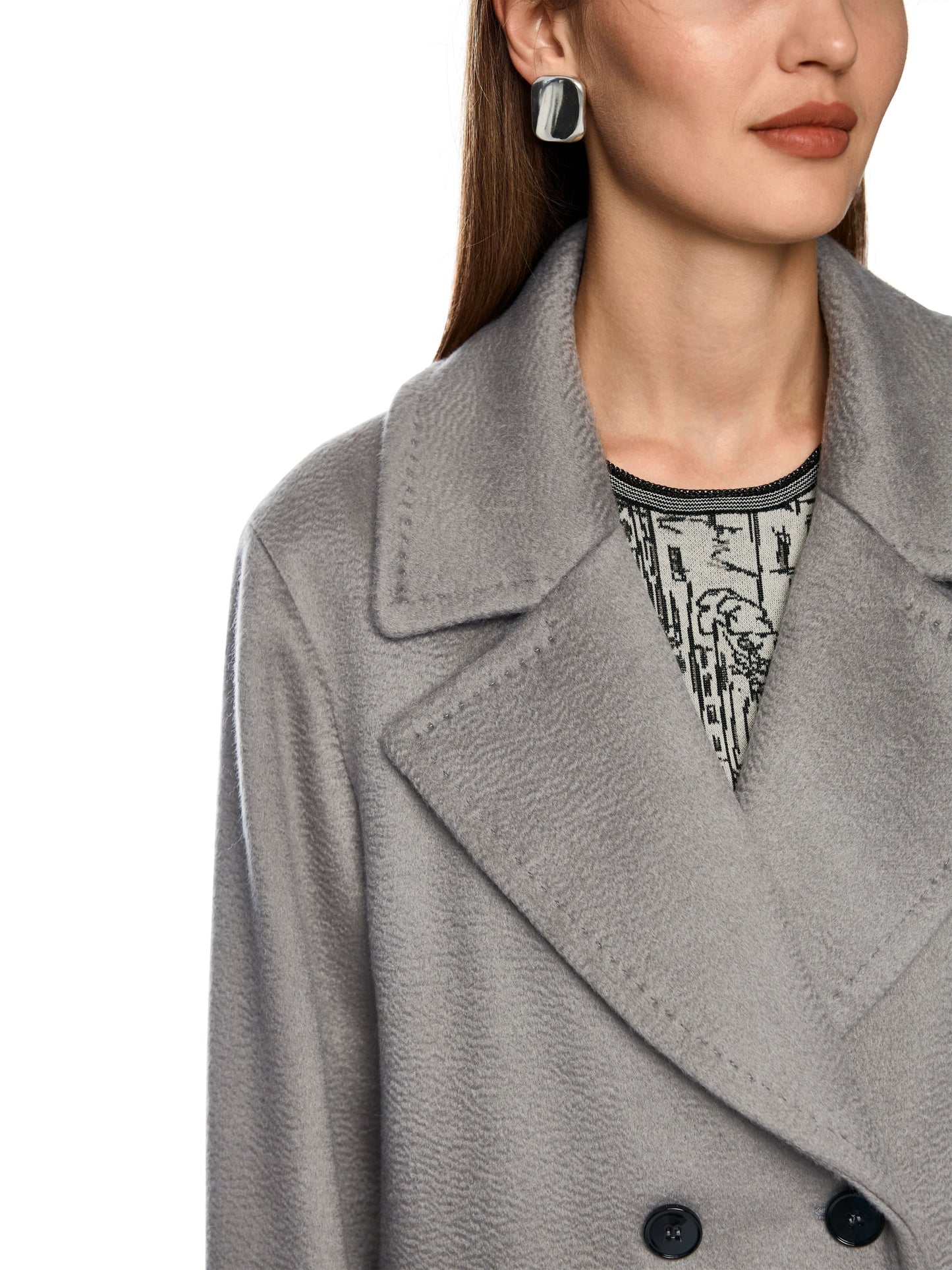 Marc Cain Collections Wool Coat ZC1212W61