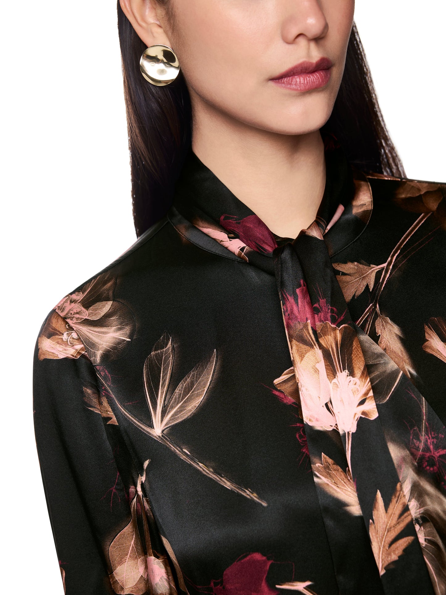 Marc Cain Floral Silk Blouse ZC5111W28