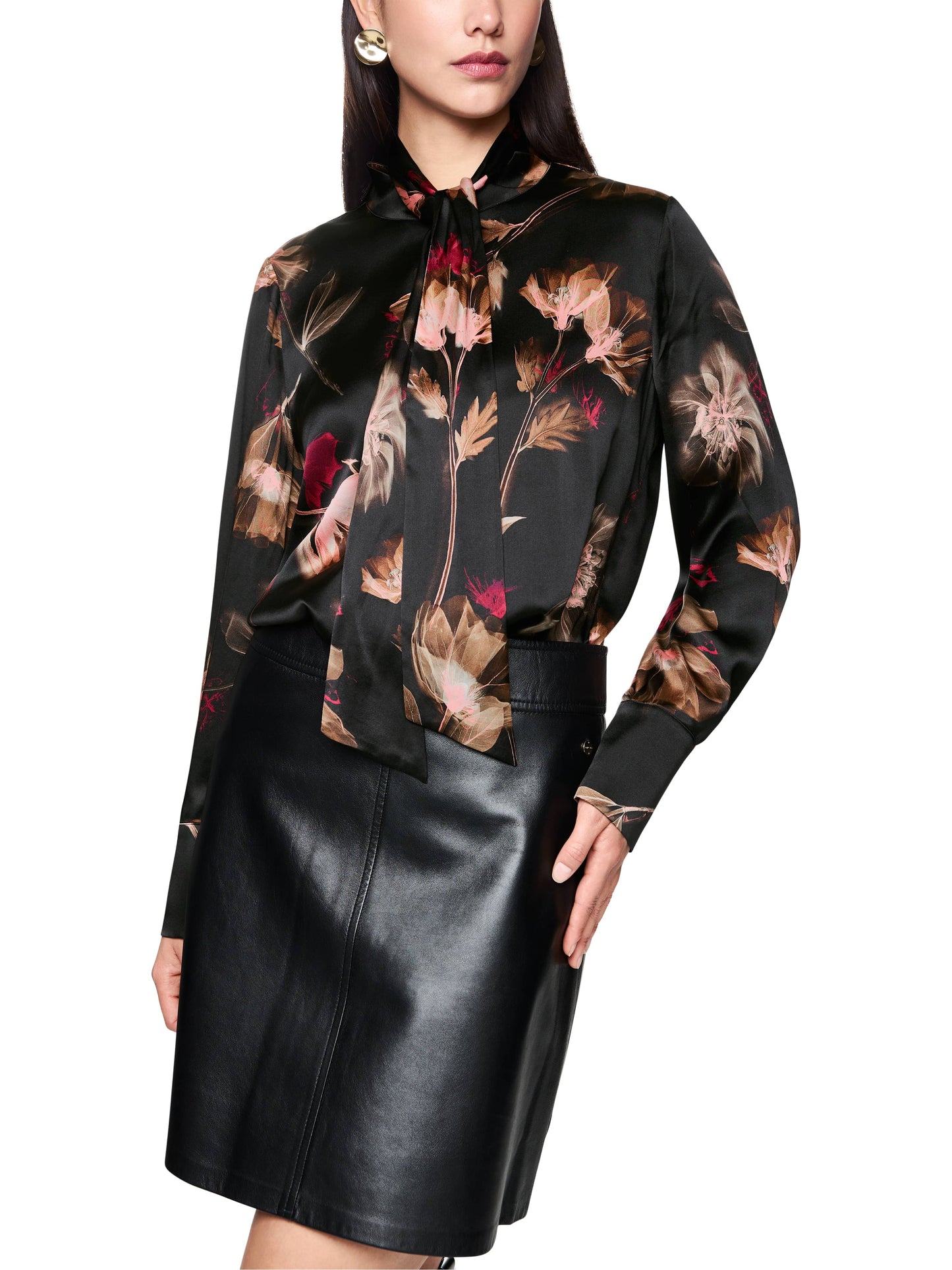 Marc Cain Floral Silk Blouse ZC5111W28