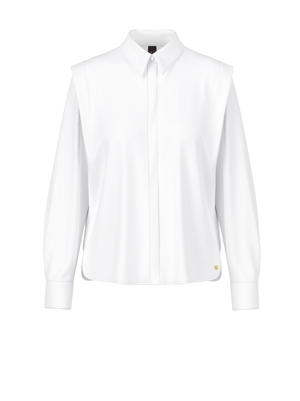 Marc Cain White Cotton Shirt BC5126W71
