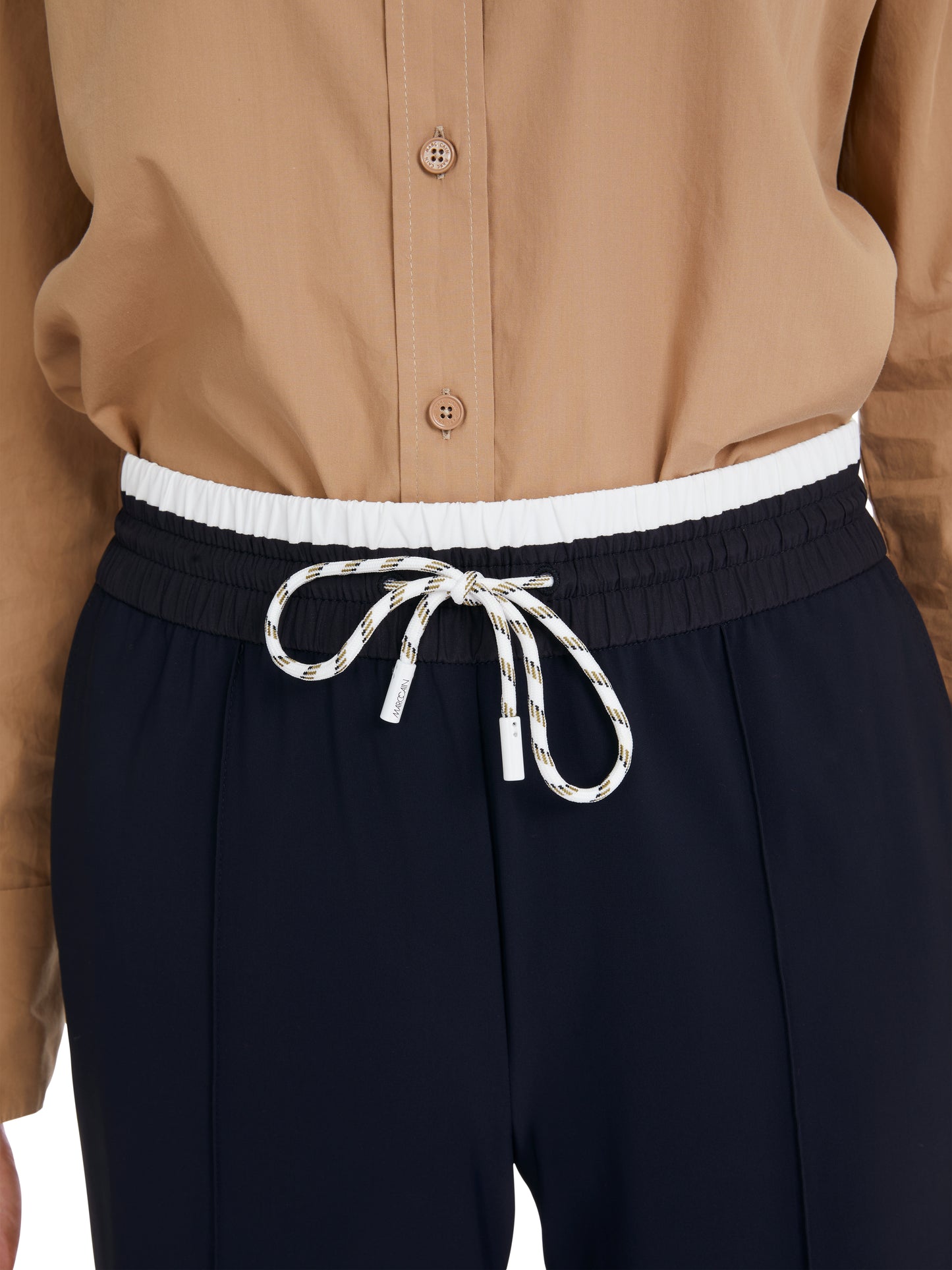 Marc Cain Sport Pull on Side Stripe Trousers YS8141J40