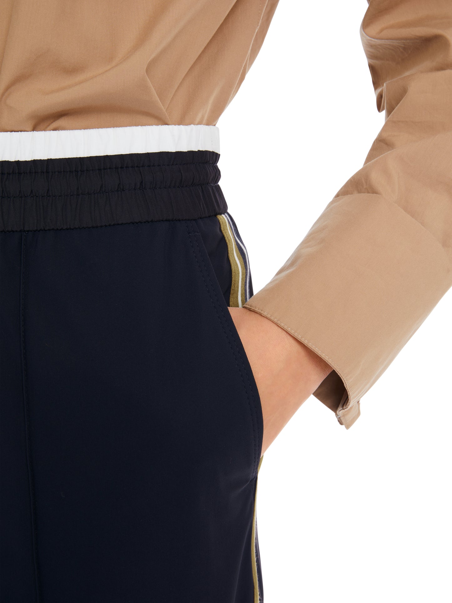 Marc Cain Sport Pull on Side Stripe Trousers YS8141J40