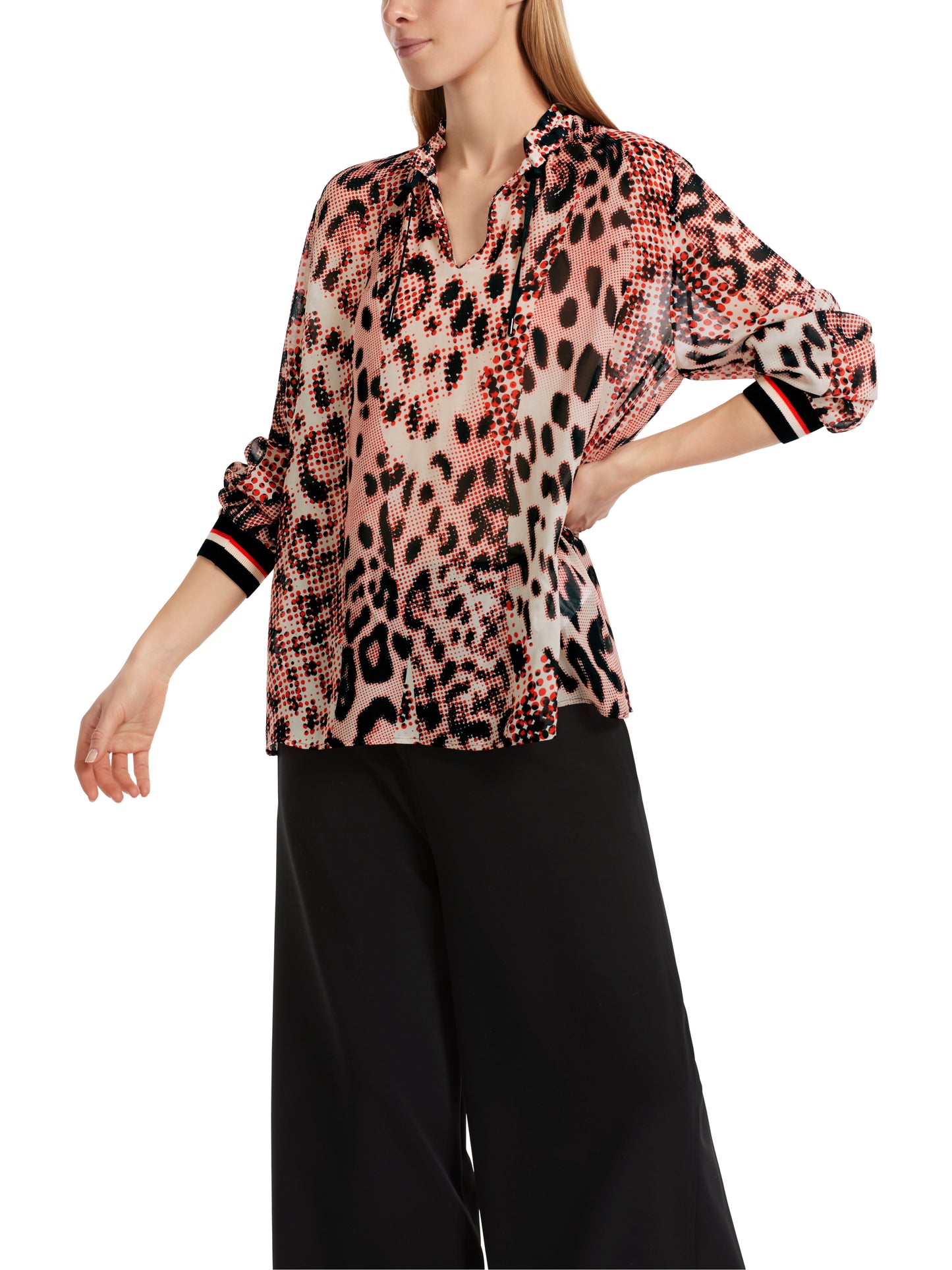 Marc Cain Sports Animal Print Blouse