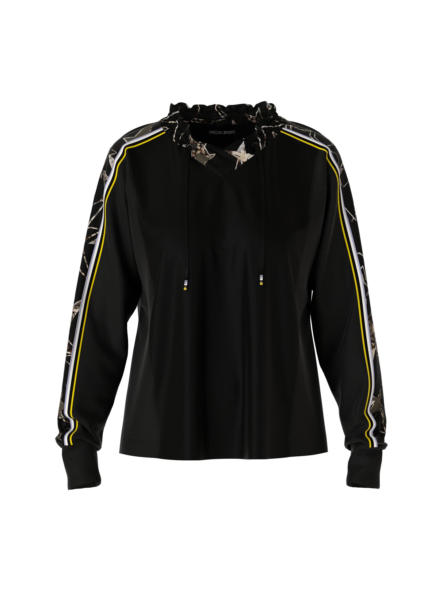 Marc Cain Sports Star Print Tie Neck Top
