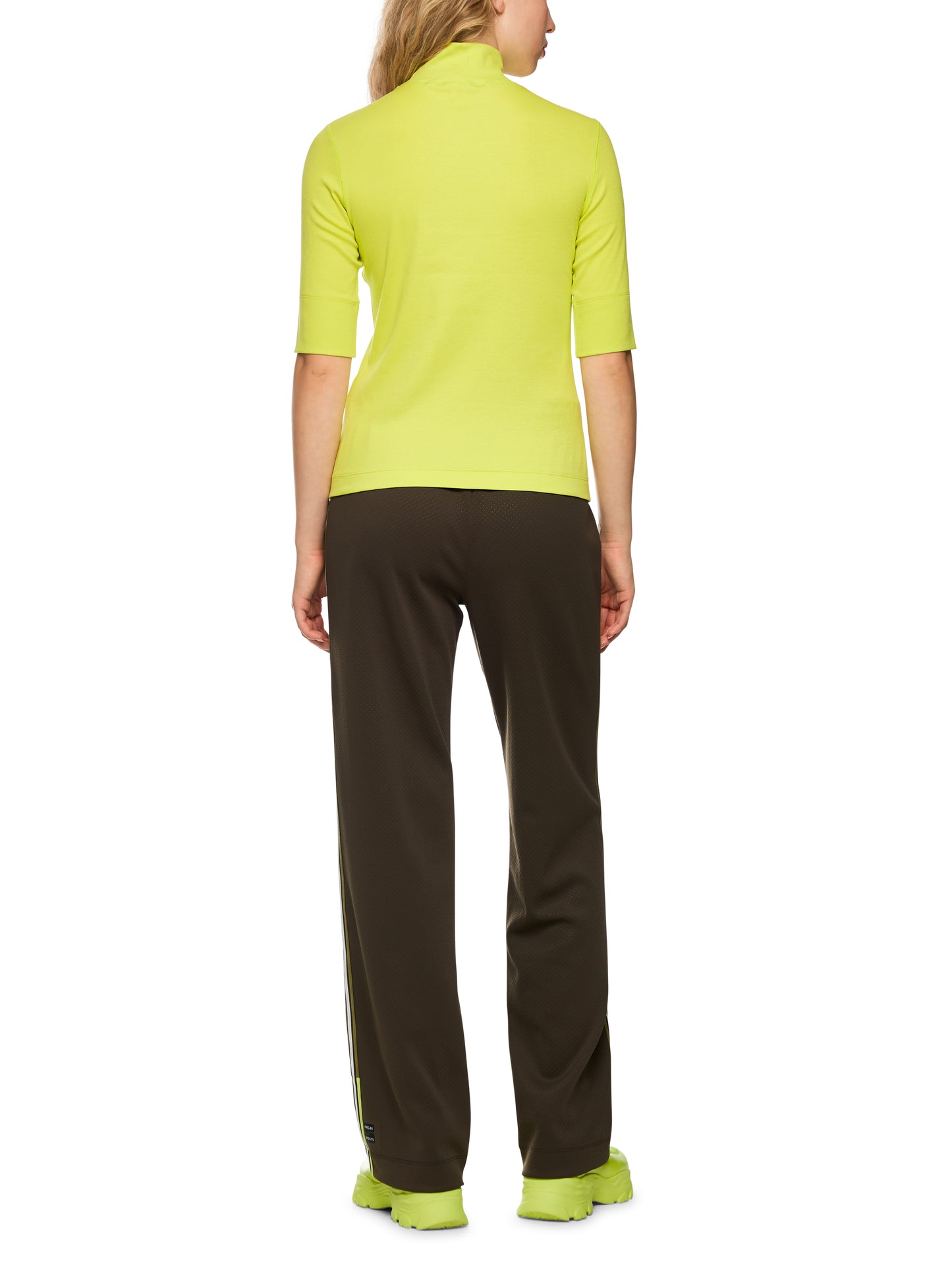 Marc Cain Sports Lime High Neck Top ZS4804J50