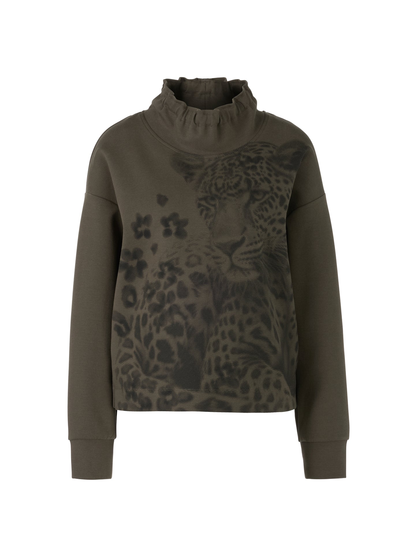 Marc Cain Sport Khaki Leopard Sweatshirt 4407J48