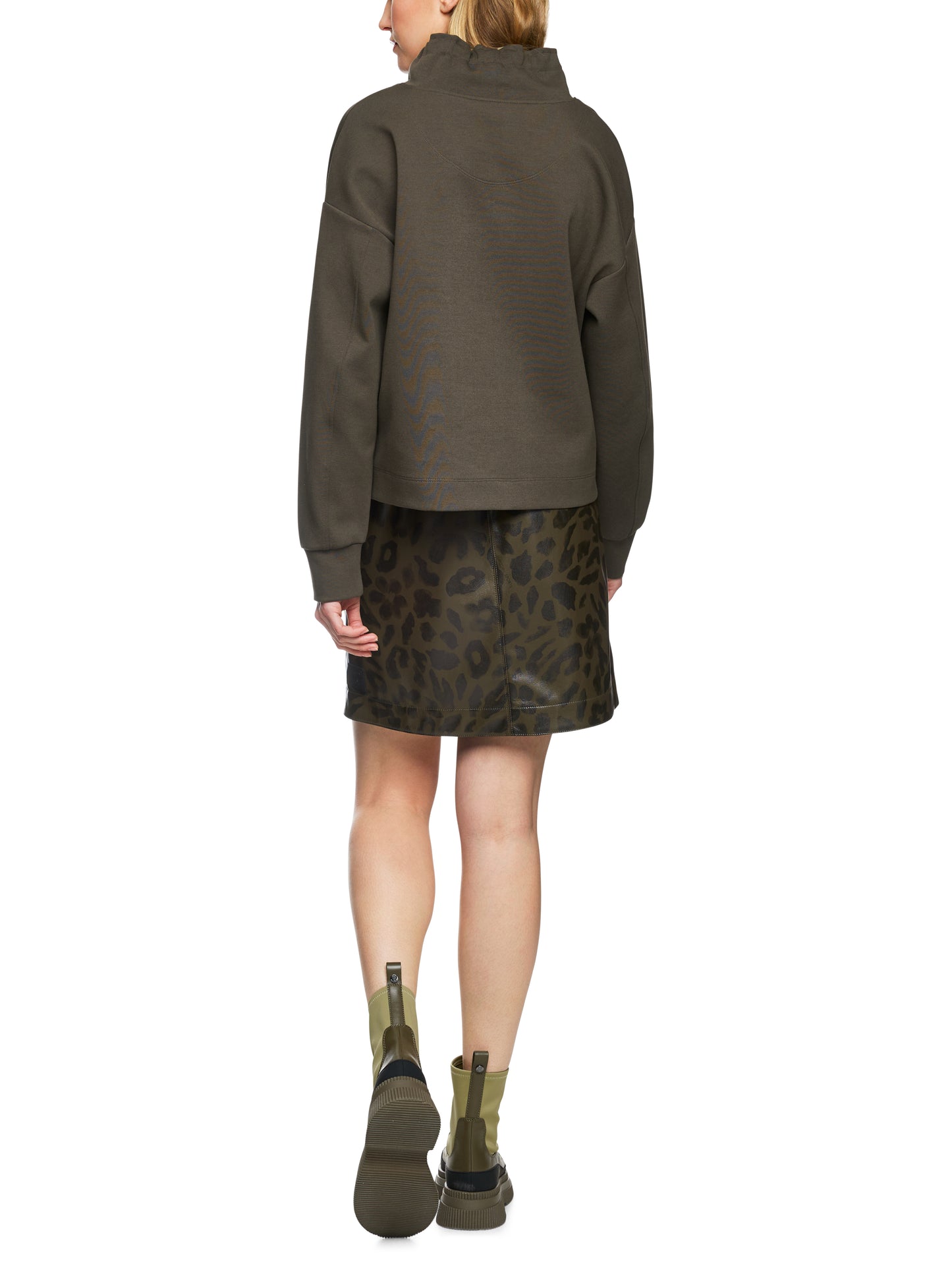 Marc Cain Sport Khaki Leopard Sweatshirt 4407J48