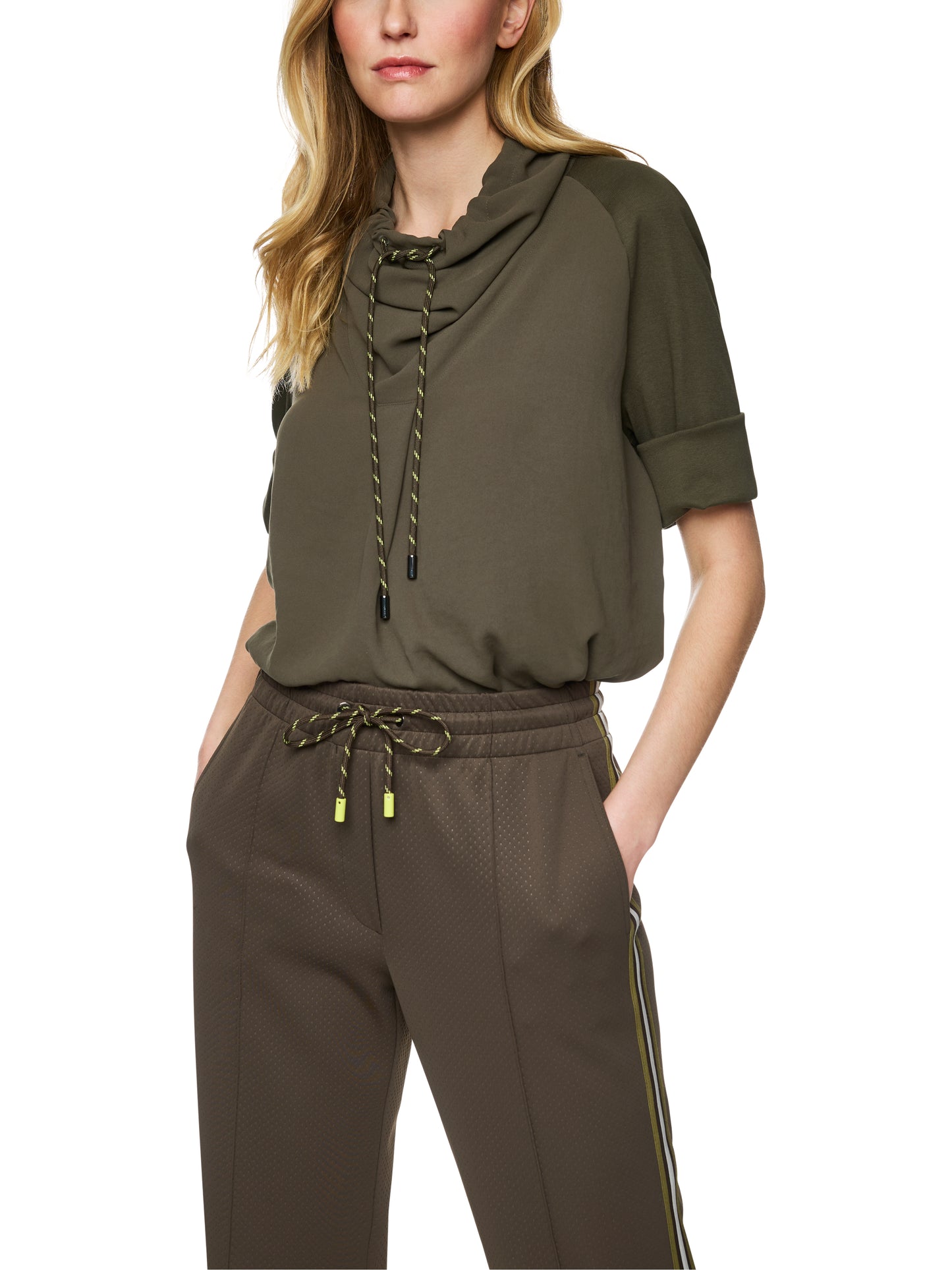 Marc Cain Sports Khaki Tunic Top ZS5502J57