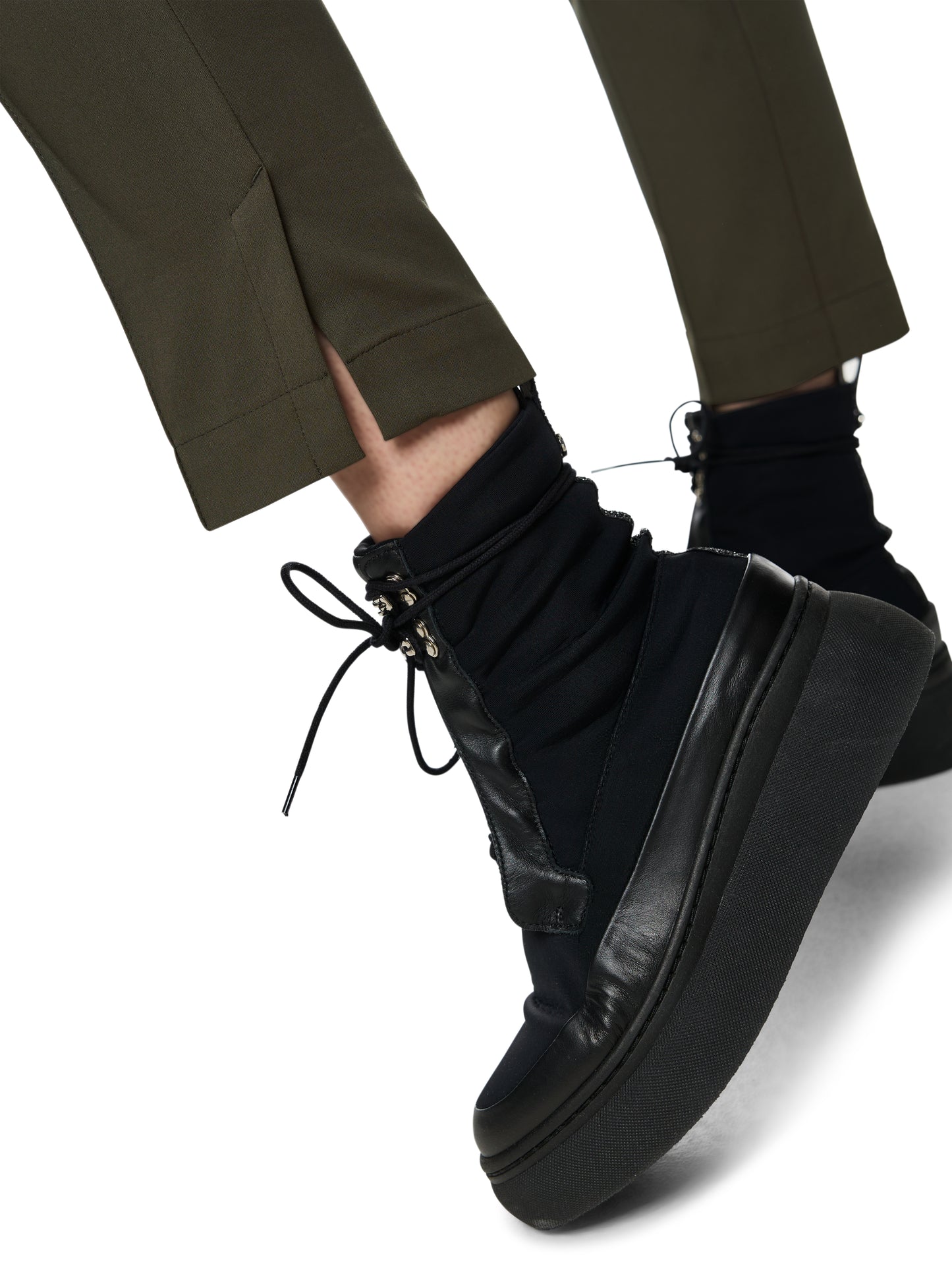 Marc Cain Sports Khaki Tapered Trouser ZS8112W08