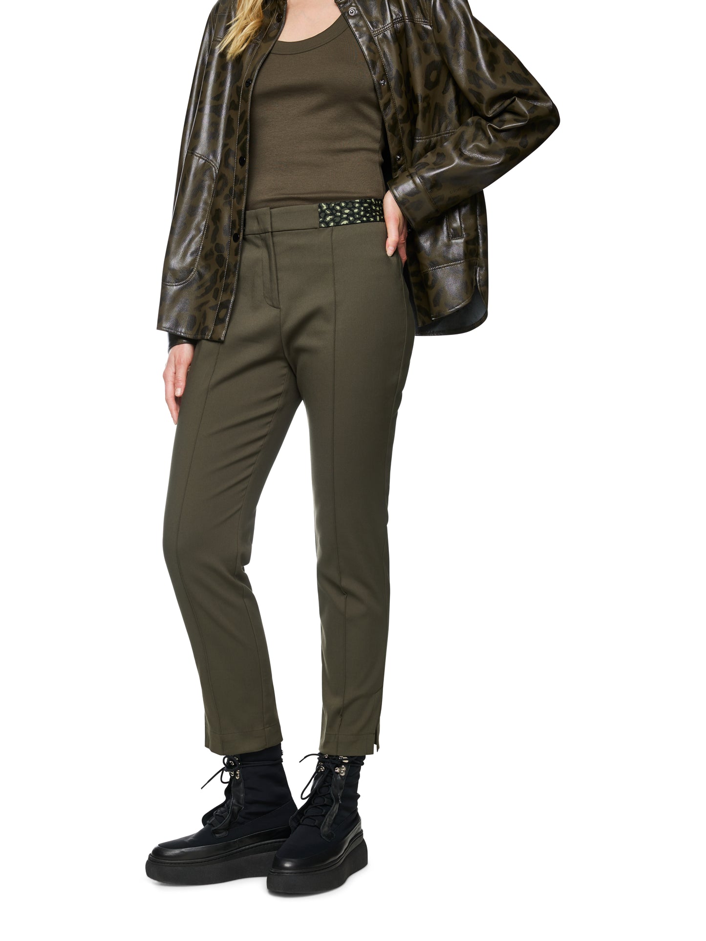 Marc Cain Sports Khaki Tapered Trouser ZS8112W08