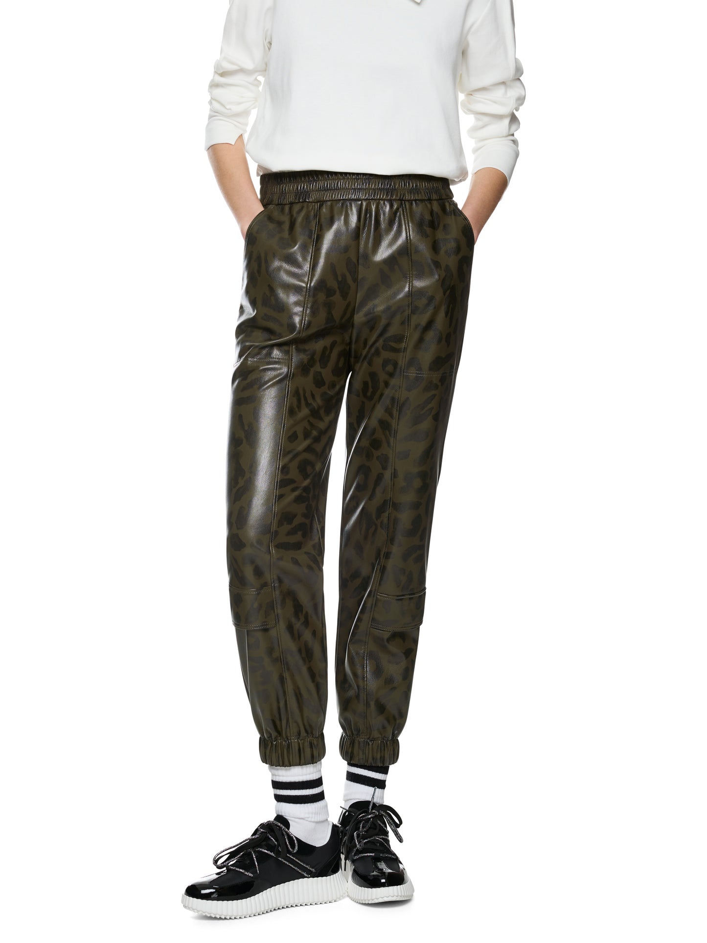 Marc Cain Sports Khaki Trousers ZS8124J13