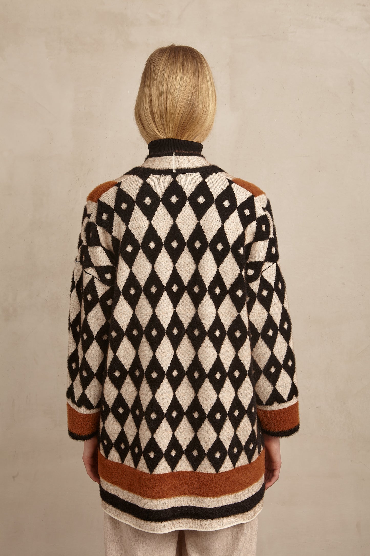 Marina V Bold Print Coatigan