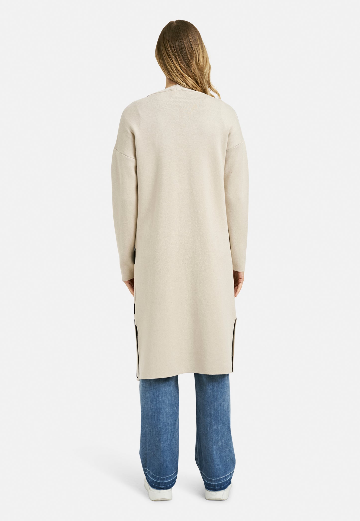 Milano Word Print Longline Cardigan