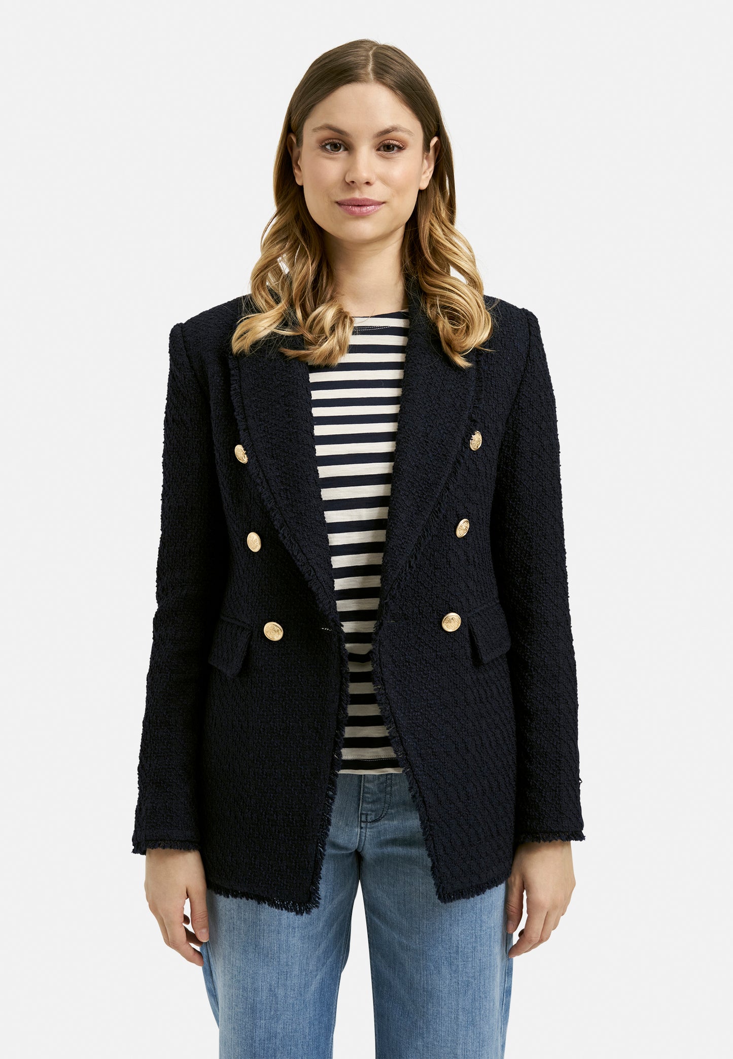 Milano Textured Navy Jacket