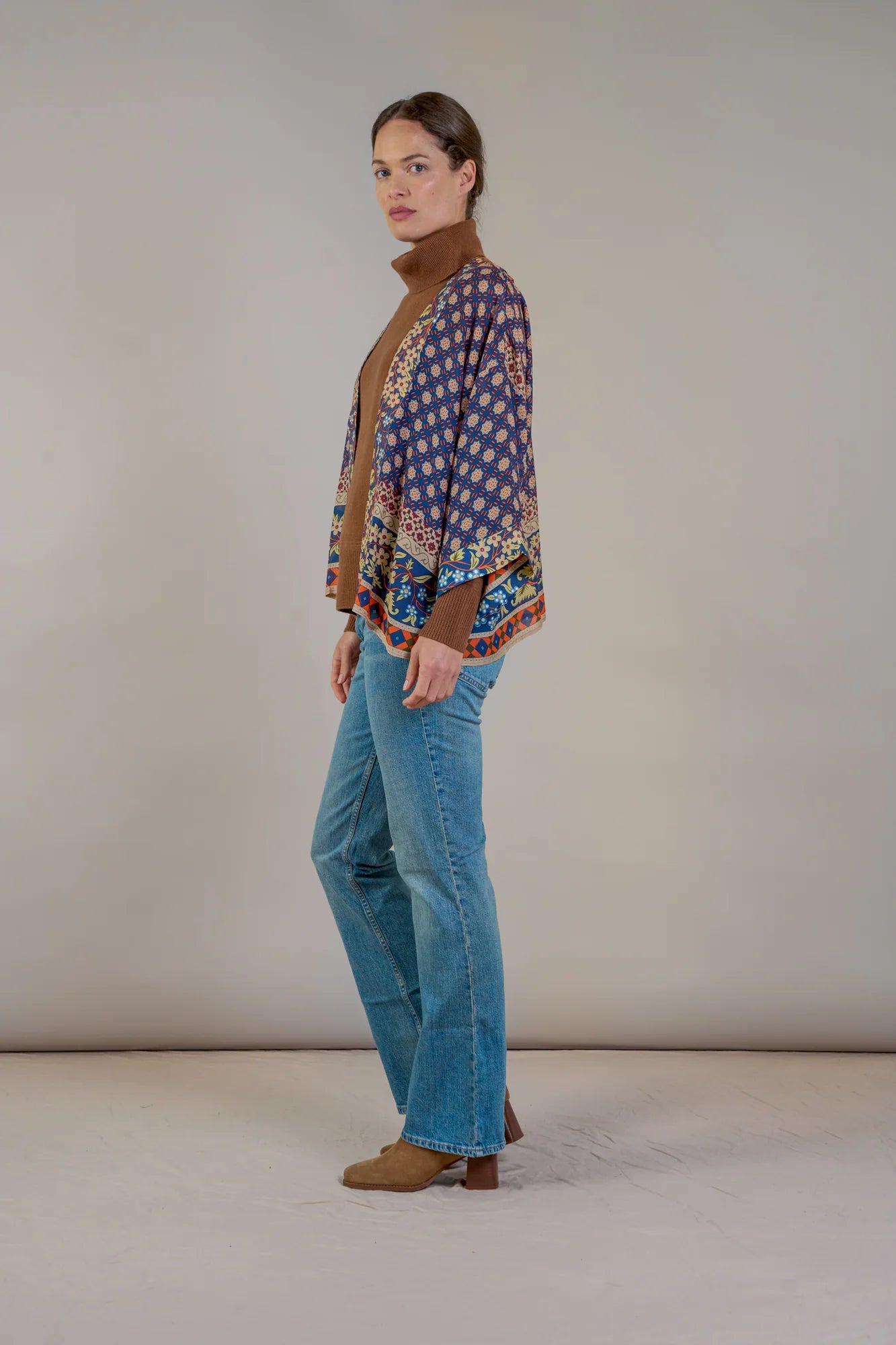 One Hundred Stars Kimono Moorish Blue