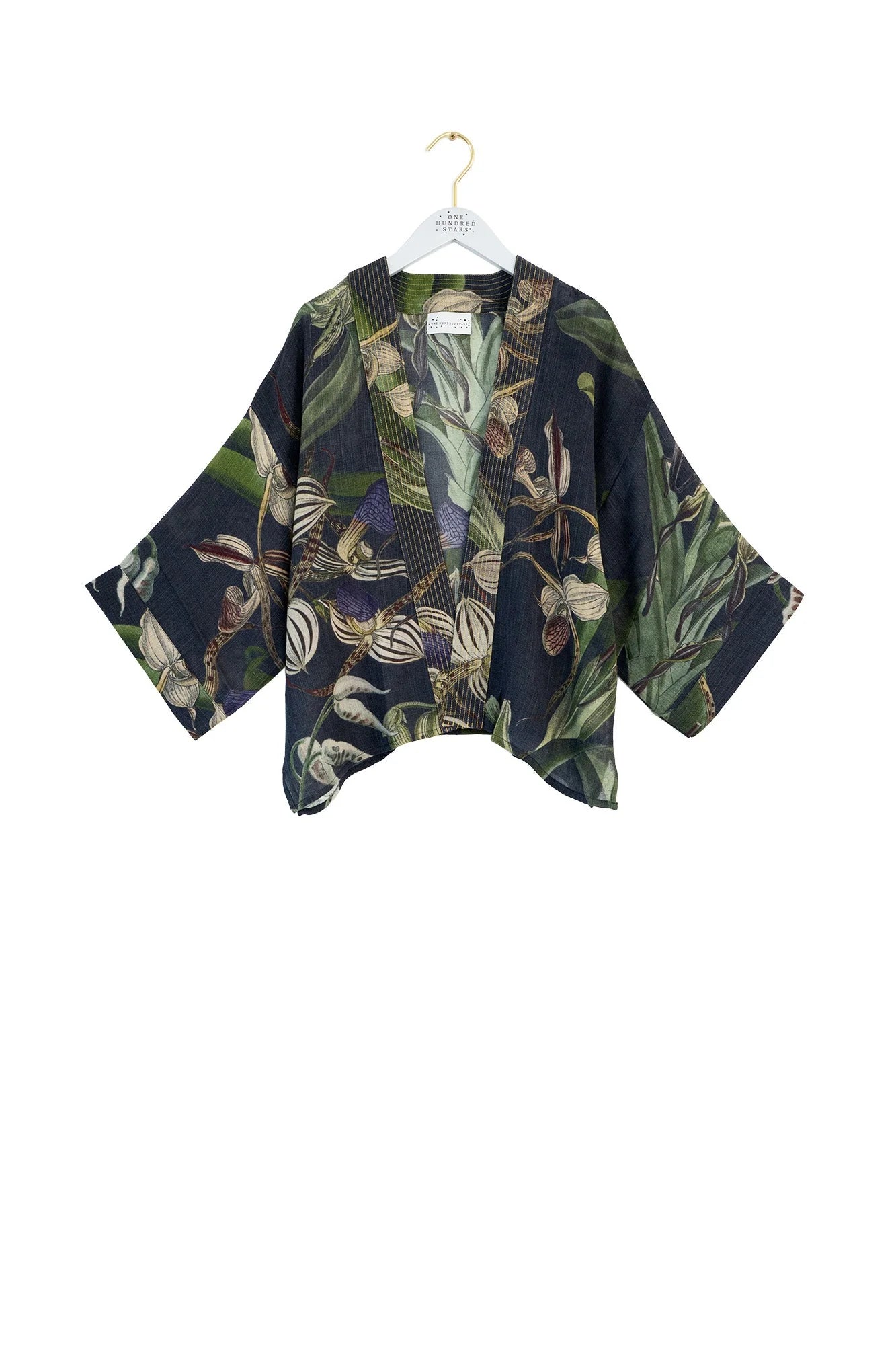 One Hundred Stars Orchid Wool Kimono