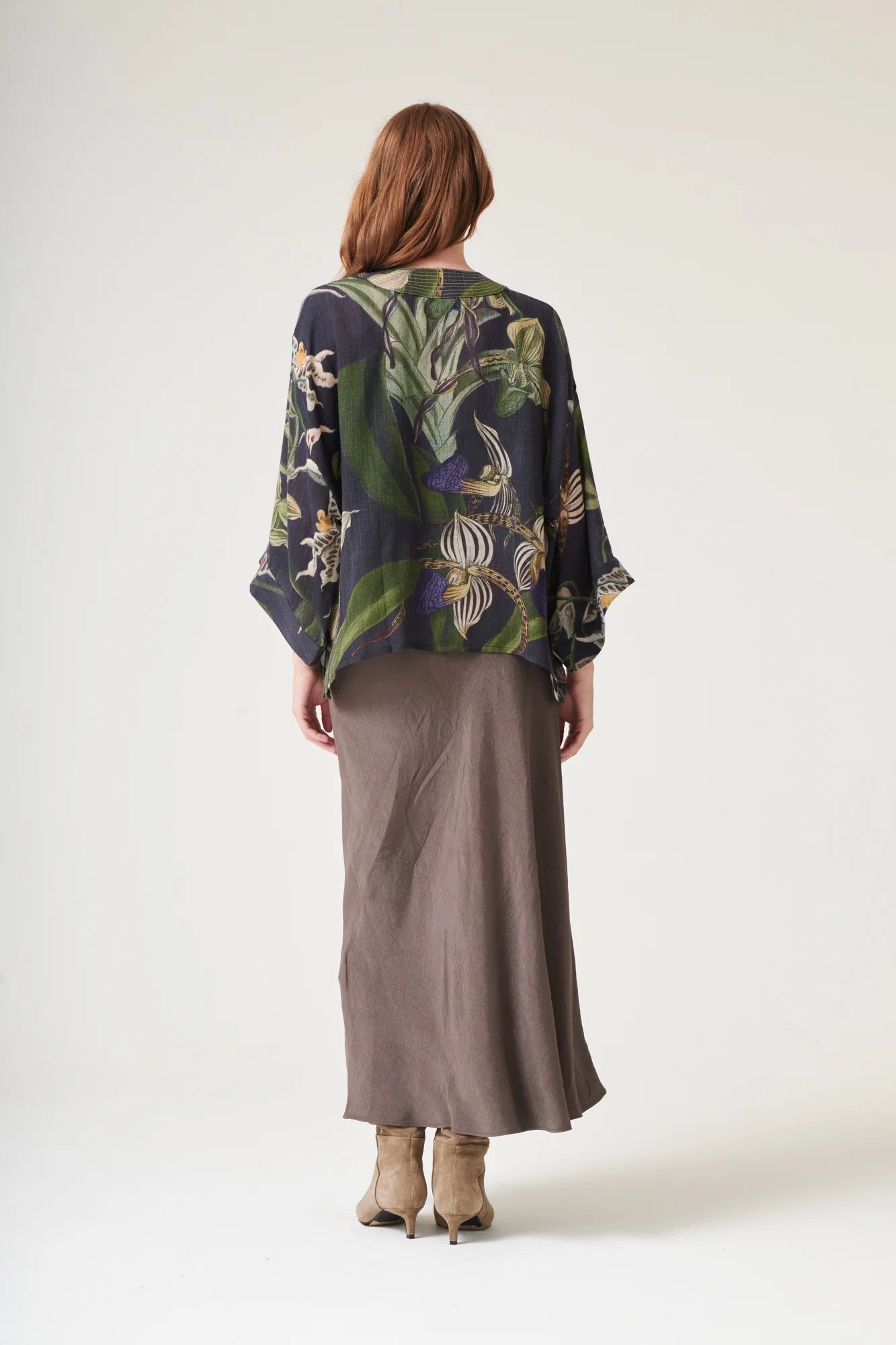 One Hundred Stars Orchid Wool Kimono