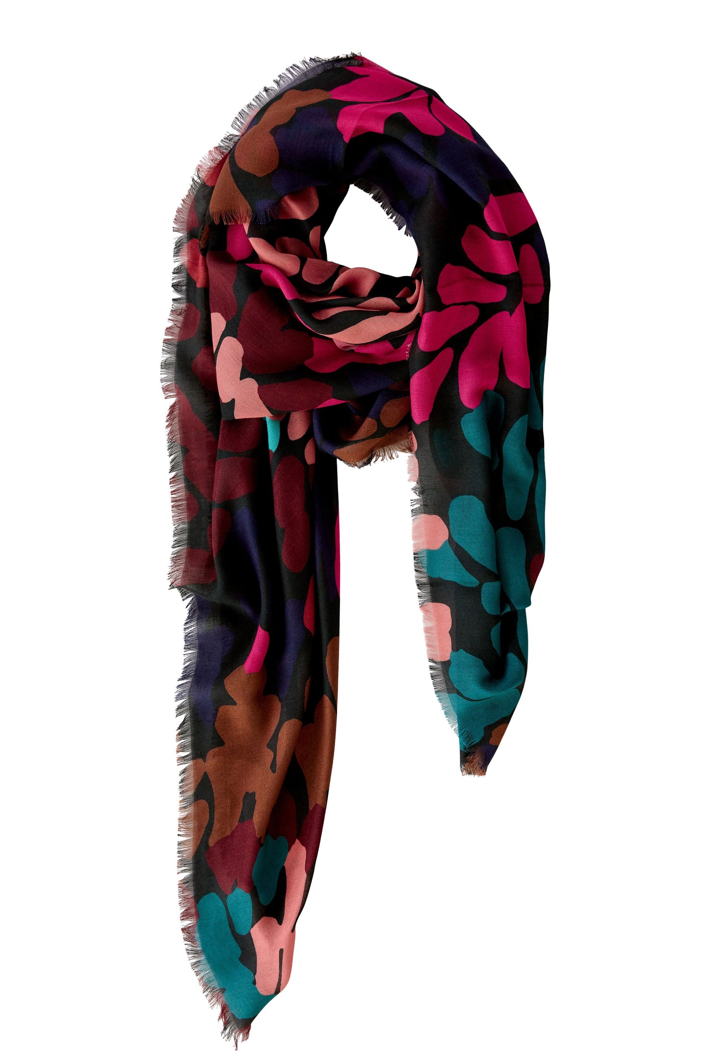 Oui Pink & Jade Scarf
