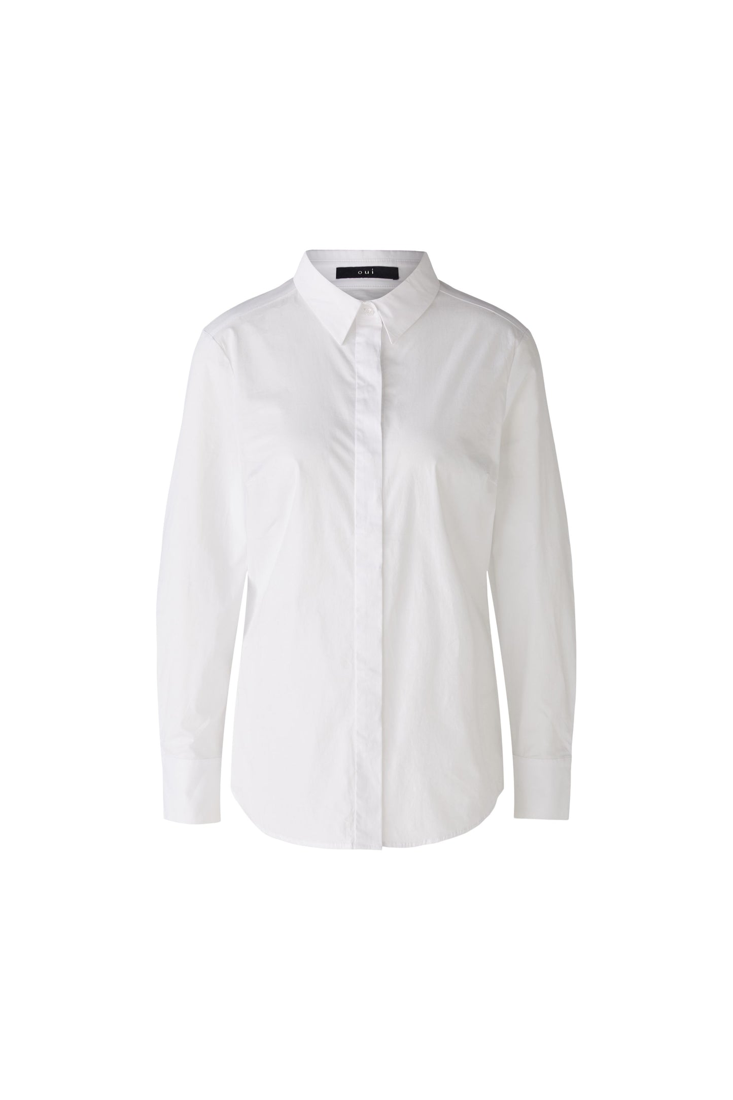 Oui White Cotton Shirt