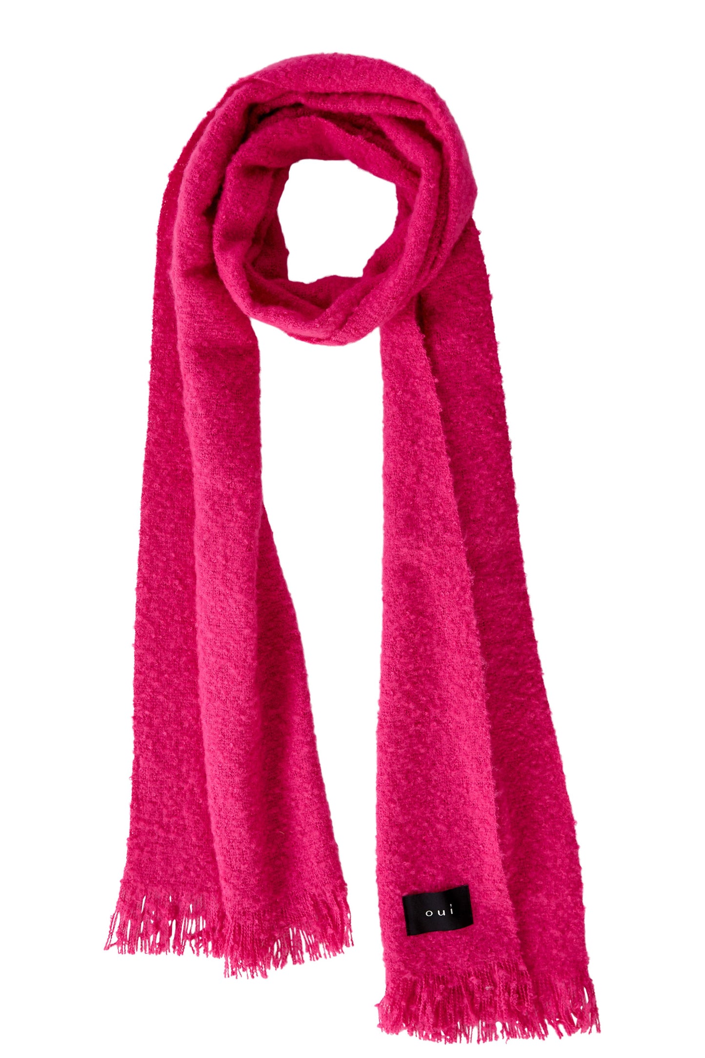 Oui Bright Pink Chunky Scarf