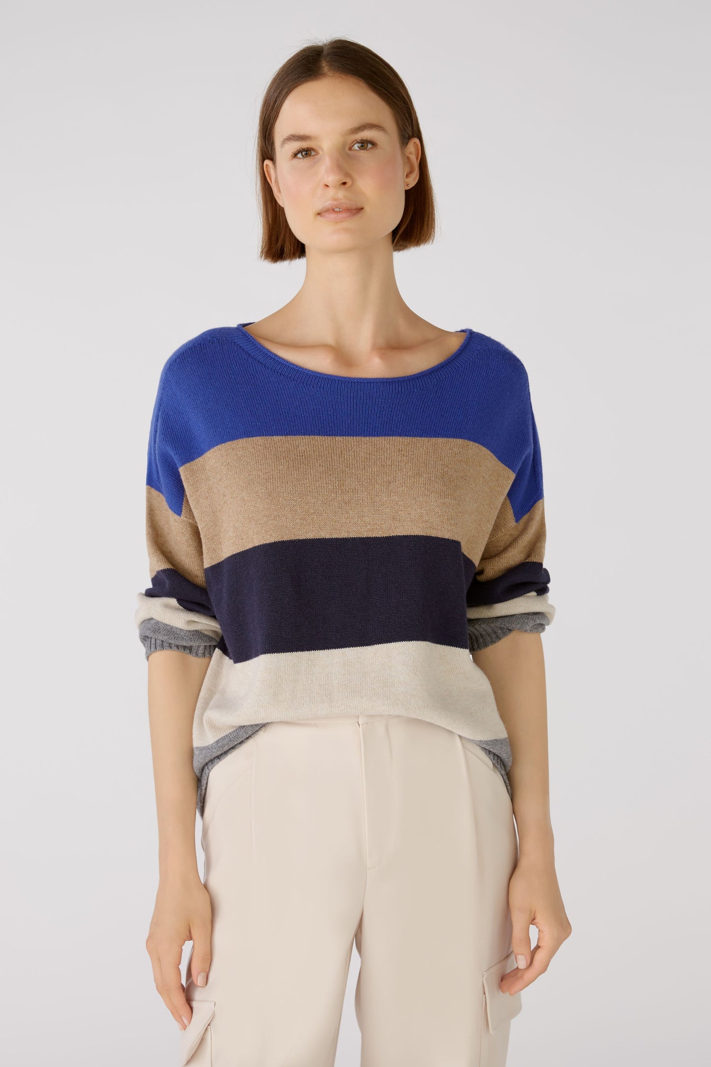 Oui Bold Stripe Sweater