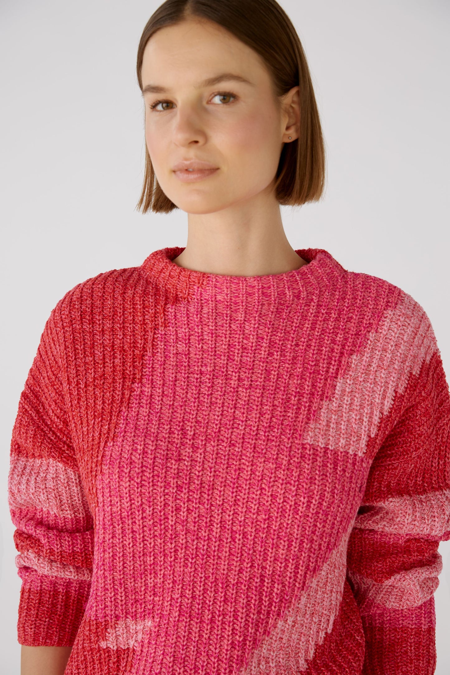Oui Pink Lightning Strike Sweater