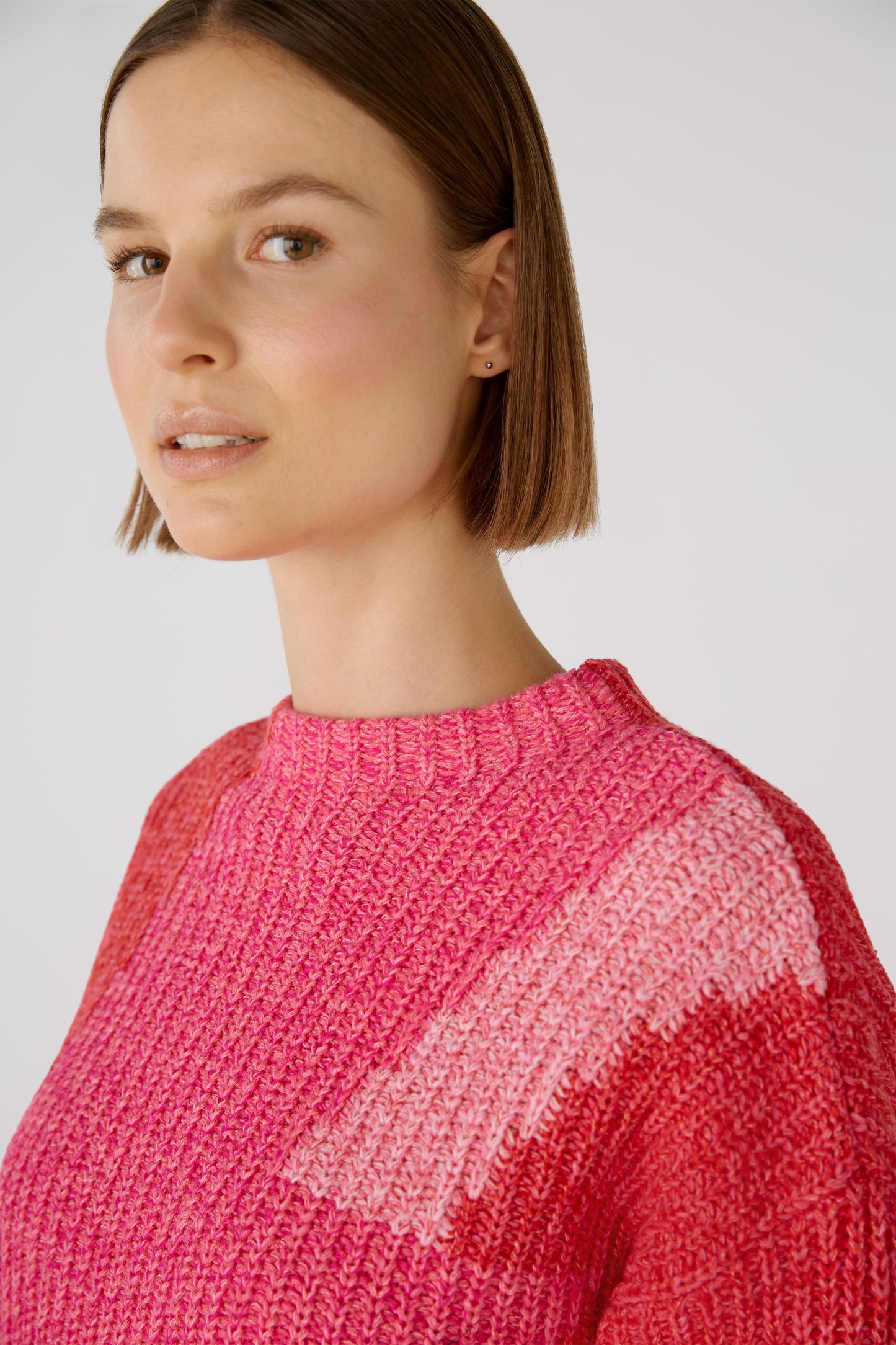 Oui Pink Lightning Strike Sweater