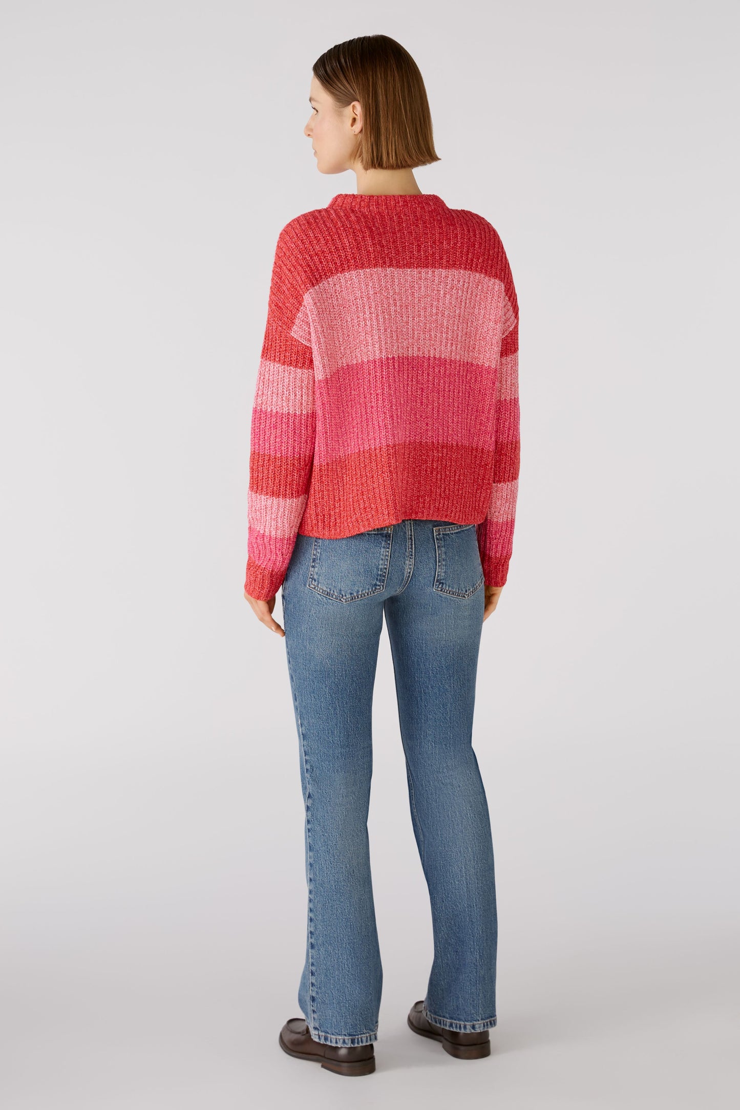 Oui Pink Lightning Strike Sweater