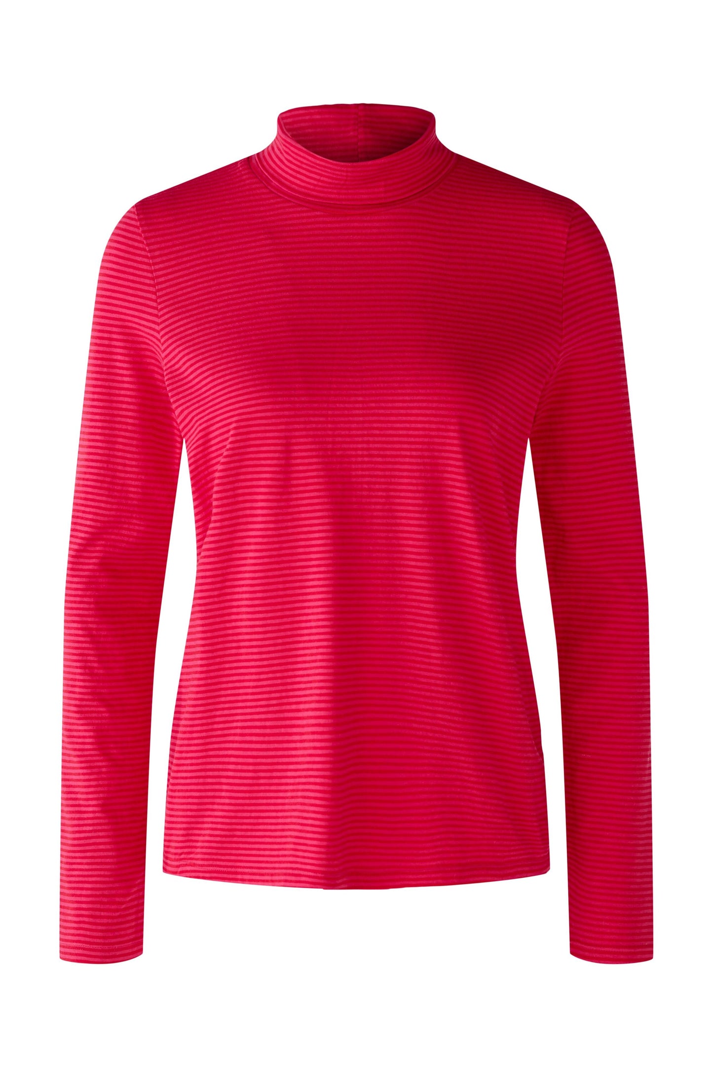 Oui Red & Pink Stripe Top