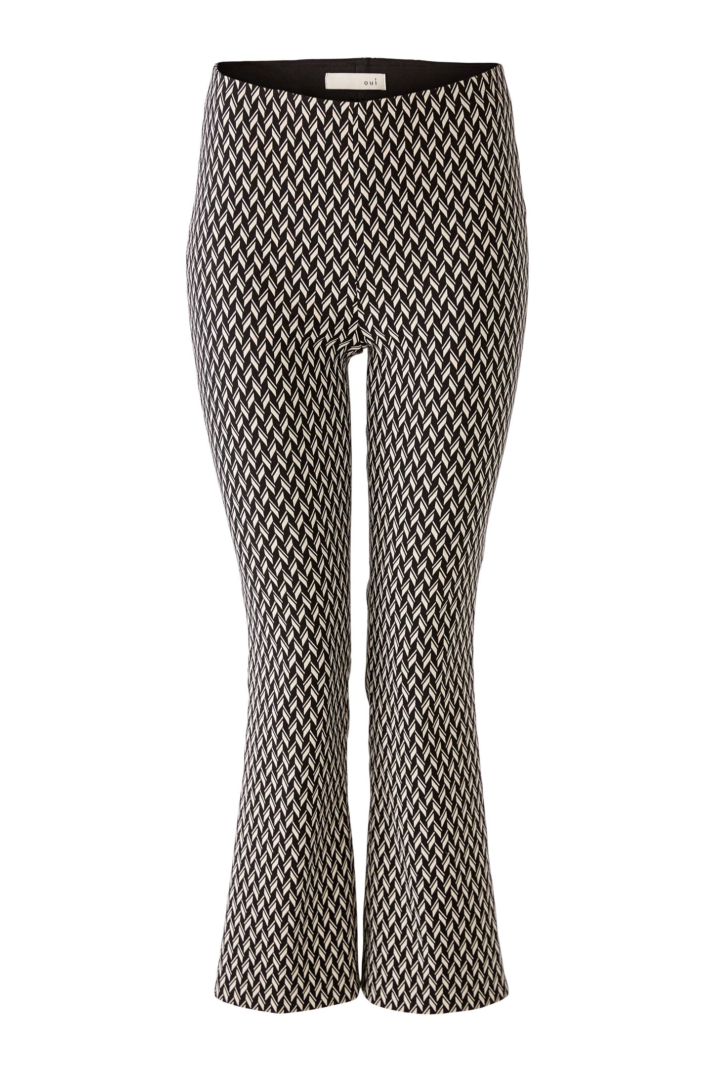 Oui Geometric Print Trousers
