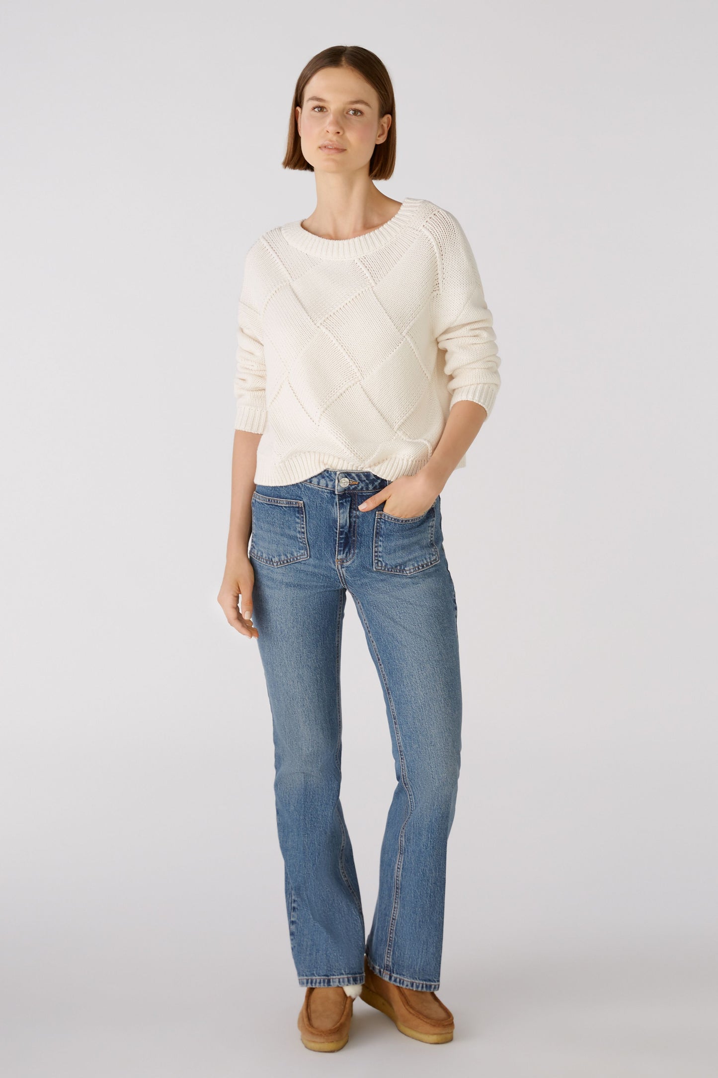 Oui Diamond Knit Sweater