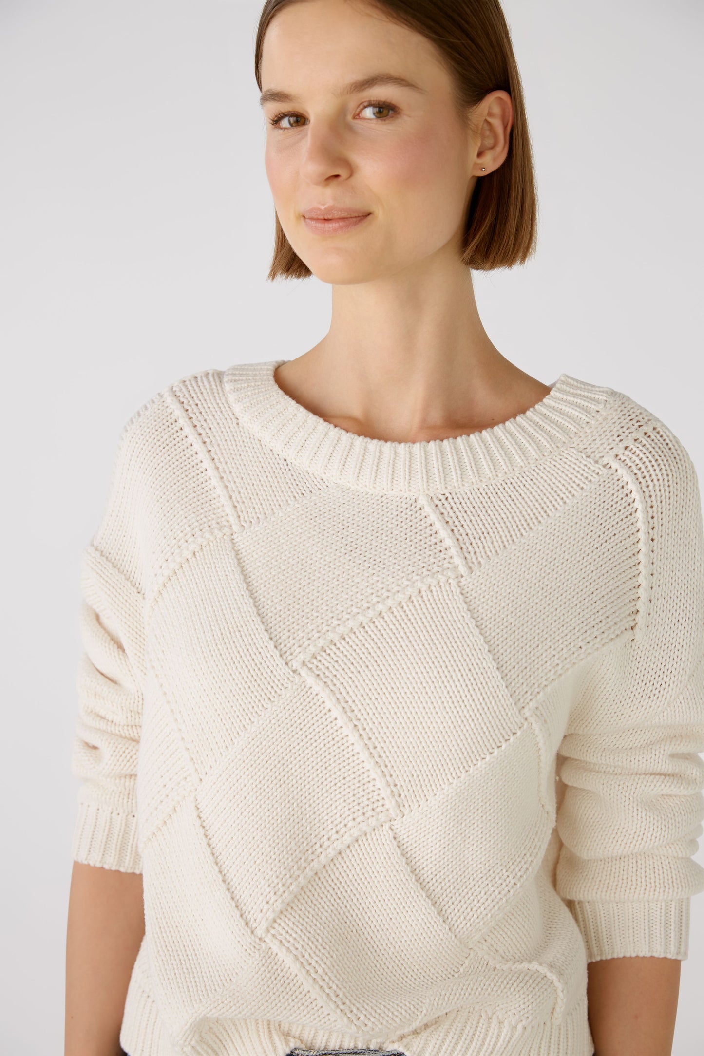 Oui Diamond Knit Sweater