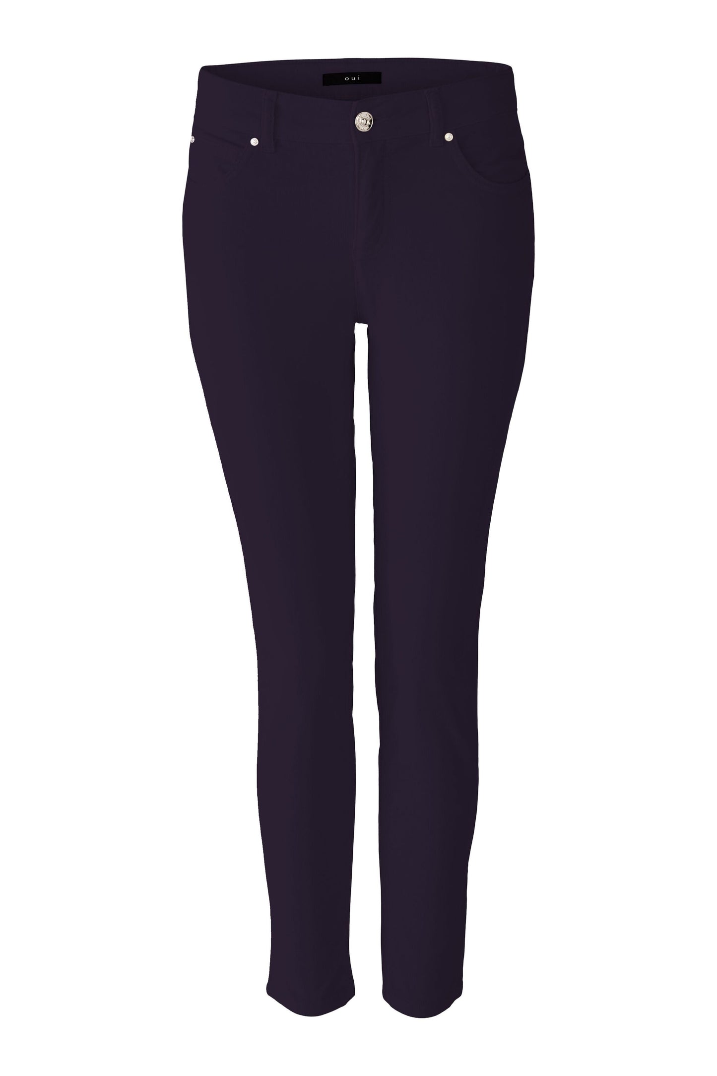 Oui Navy Needlecord Jeans