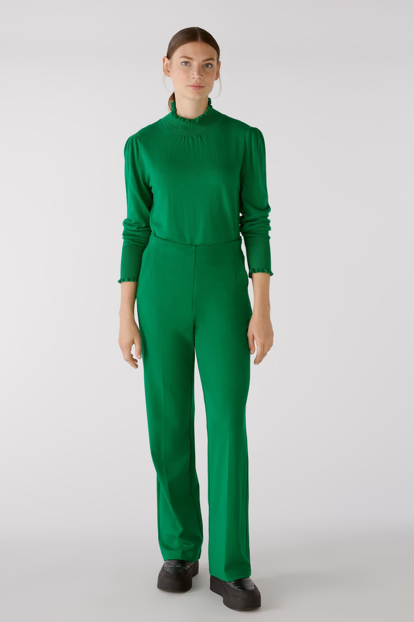 Oui Emerald High Neck Sweater