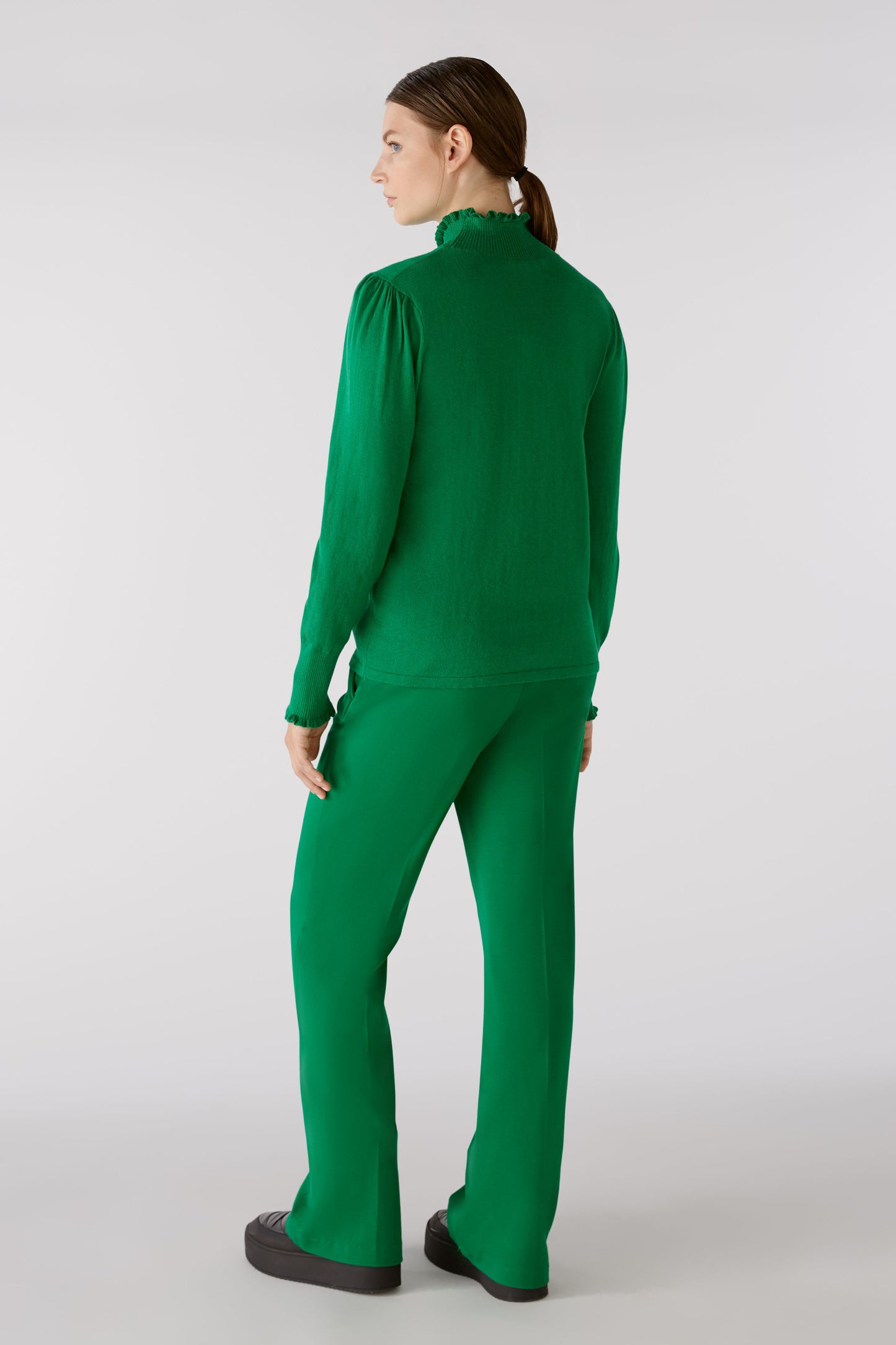 Oui Emerald High Neck Sweater