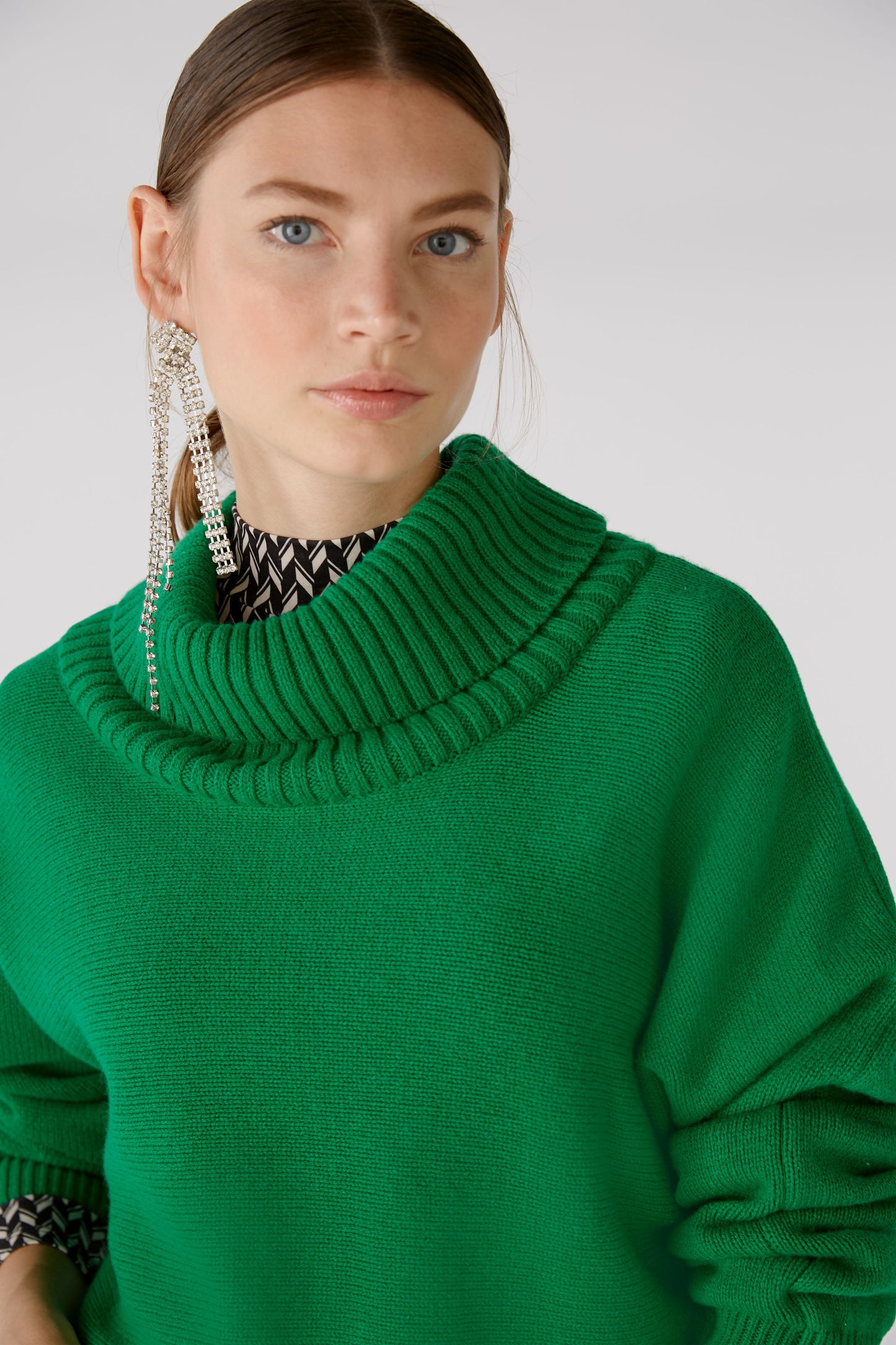 Oui Emerald Cropped Sweater