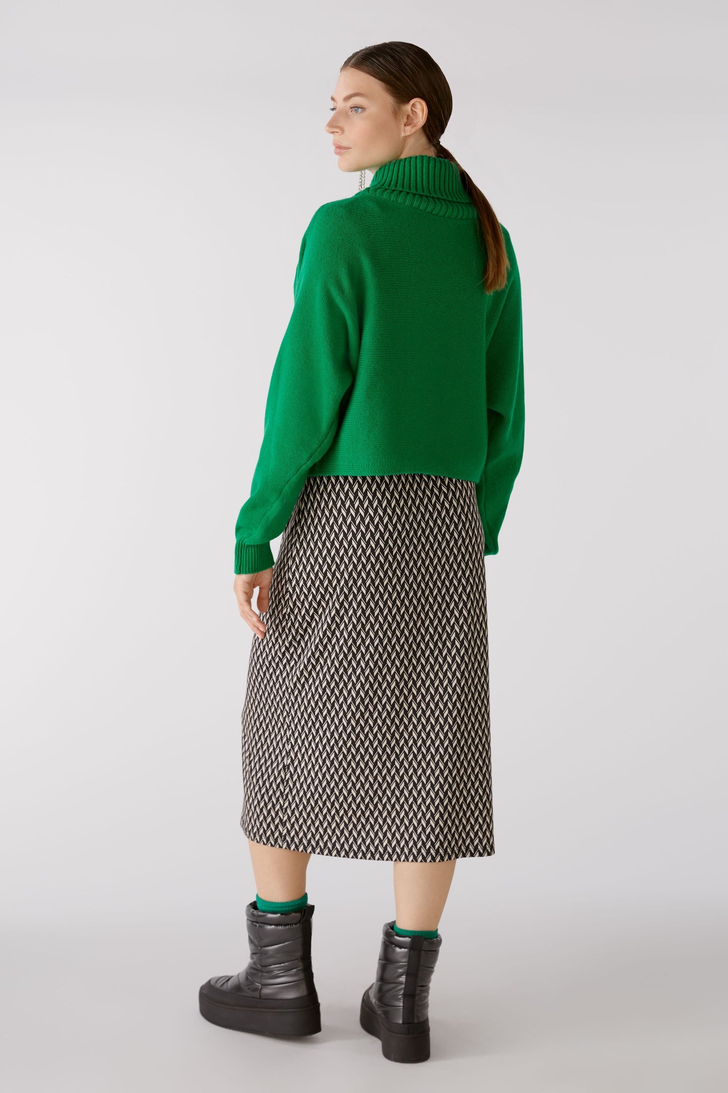 Oui Emerald Cropped Sweater