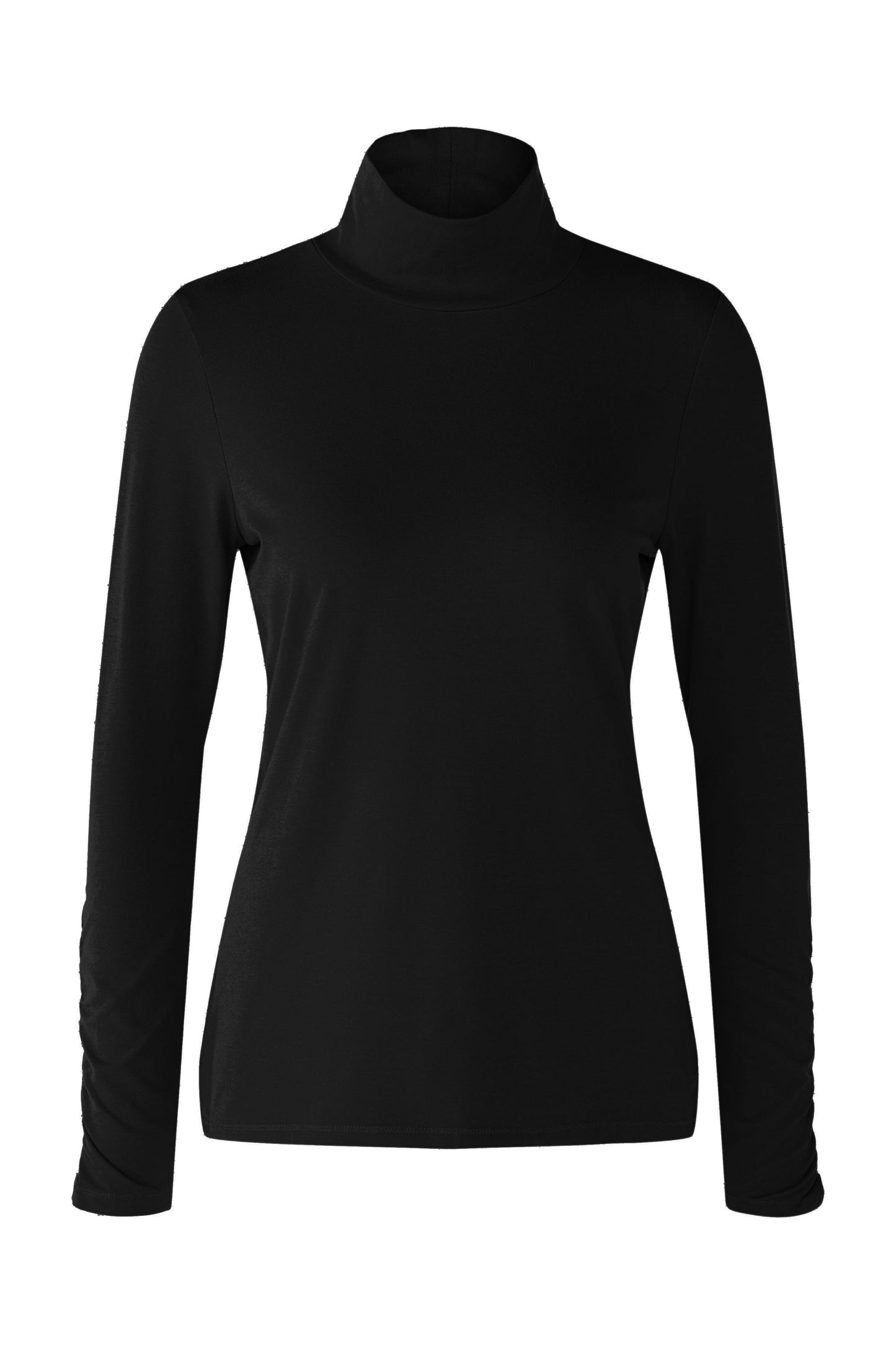 Oui Black High Neck Top