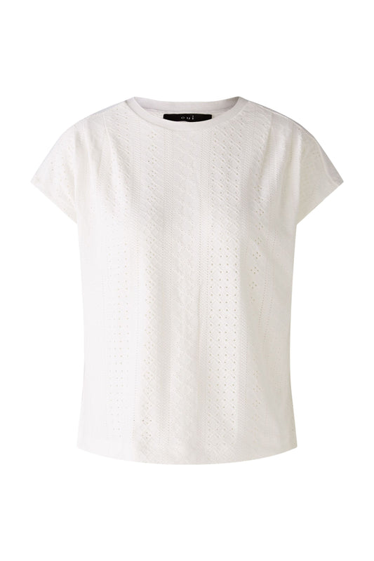 Oui 87372 broderie anglaise t-shirt