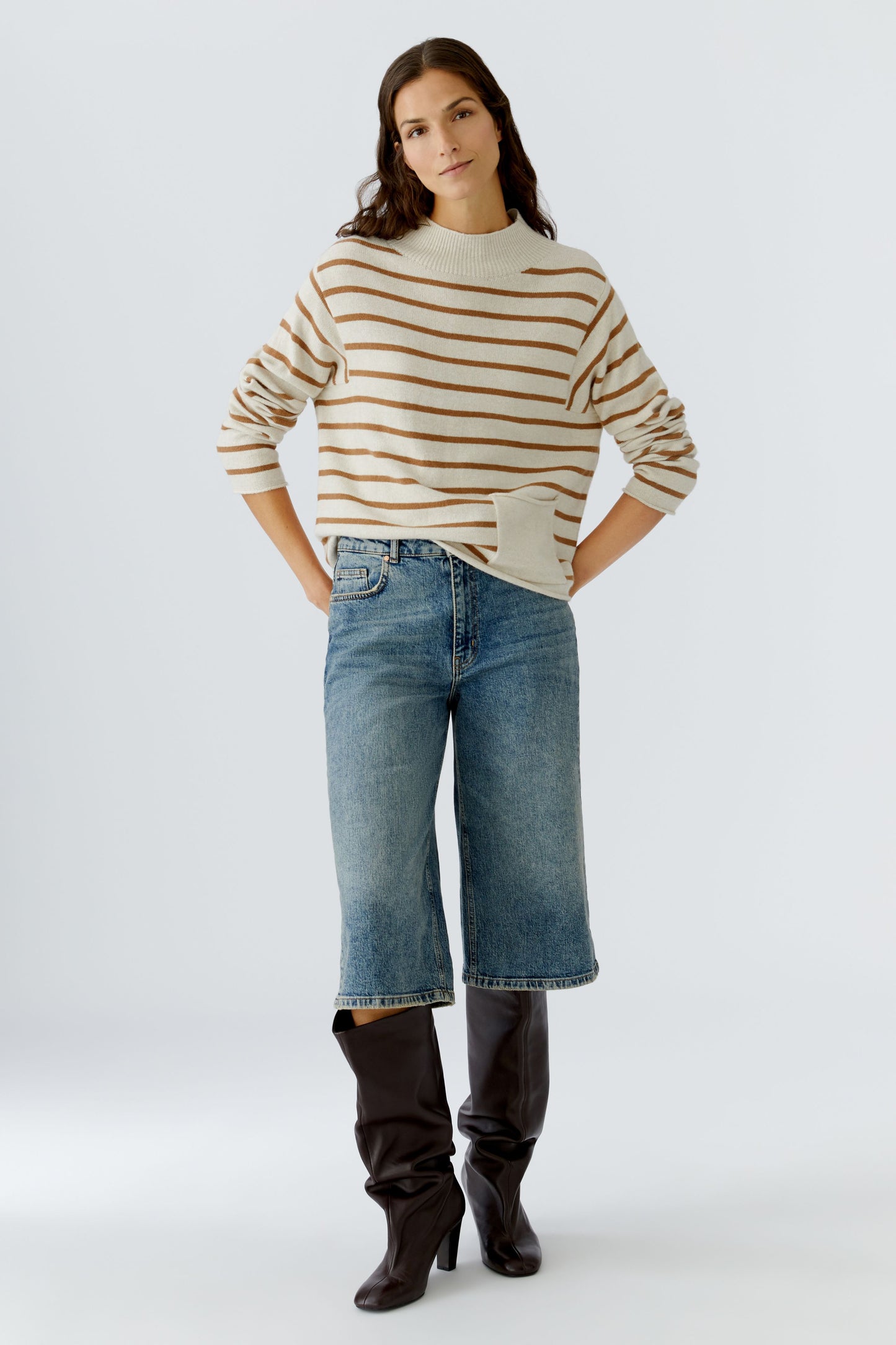 Oui Stripe Sweater 86105