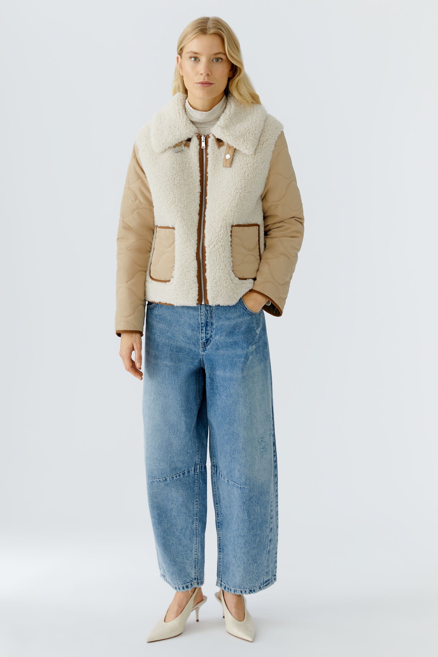 Oui Faux Sheepskin Coat 89003