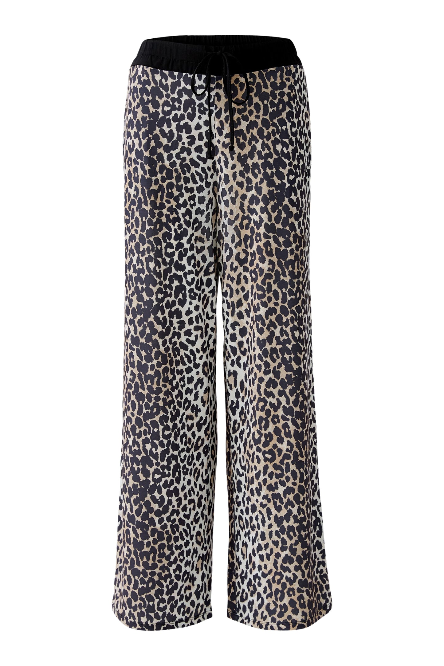 Oui Animal Print Jersey Trousers 93782